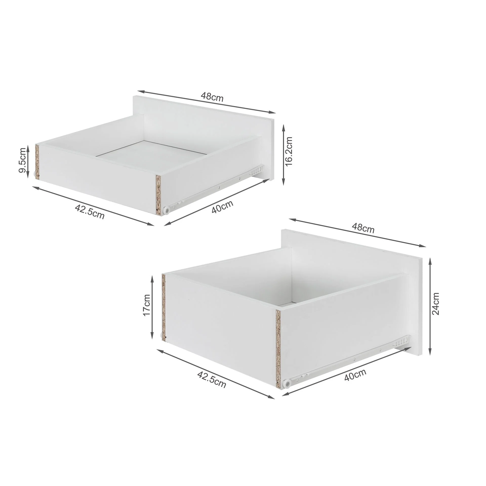 Karter Computer Desk with Drawers - White - Image 15