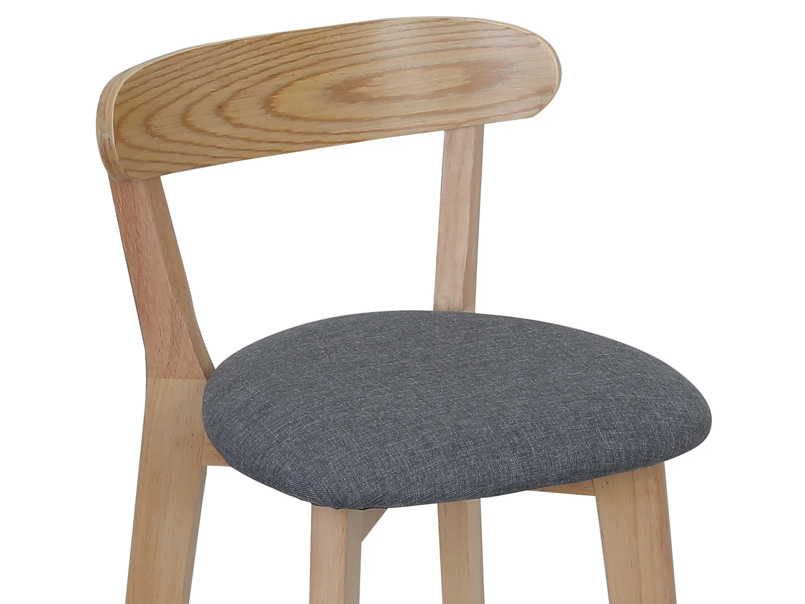 KATE Bar Stool Wooden Barstool GREY - Image 6
