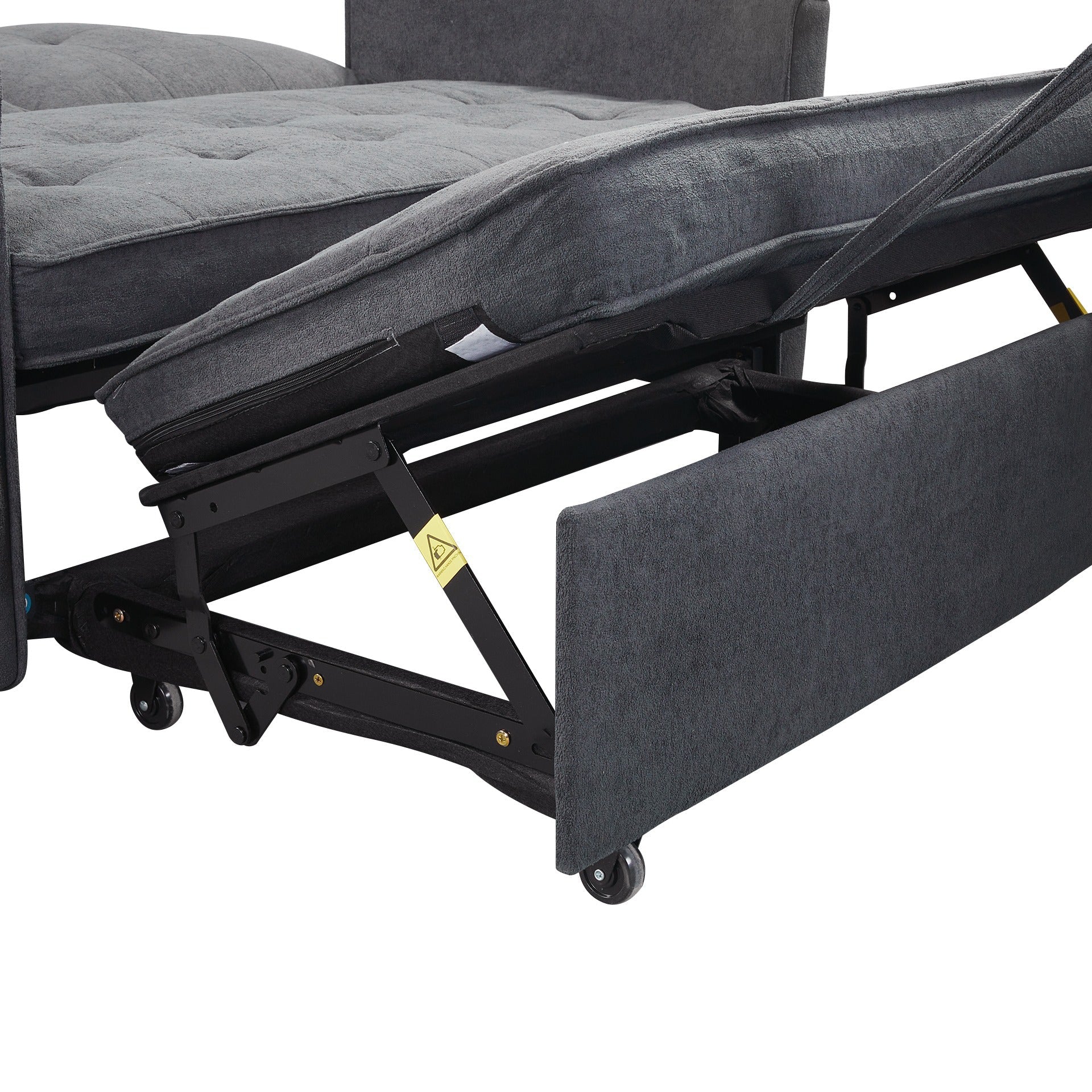 Kauri Boucle 2 Seater Sofa Bed - Dark Grey - Image 19