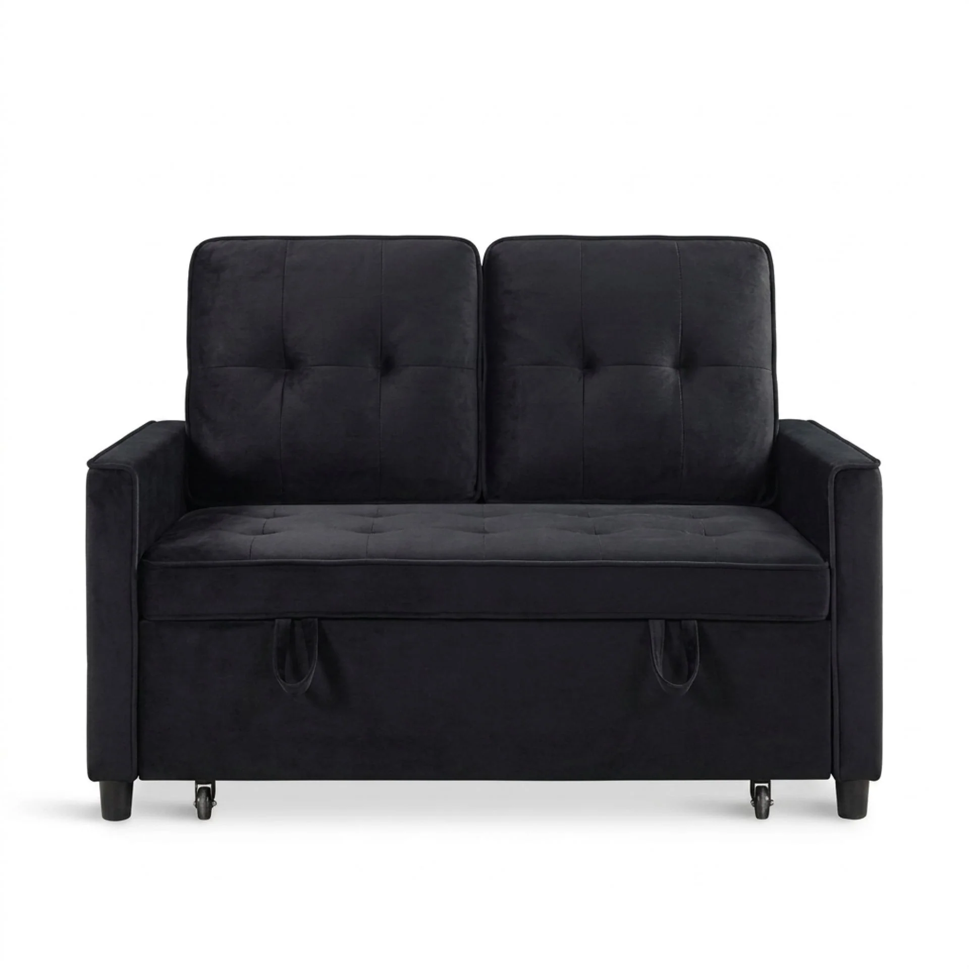Kauri Boucle 2 Seater Sofa Bed - Black - Image 8