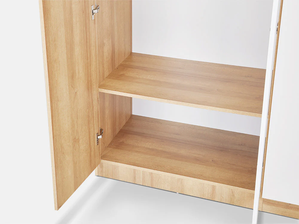 KAWEKA Wooden Wardrobe - Oak - Image 9