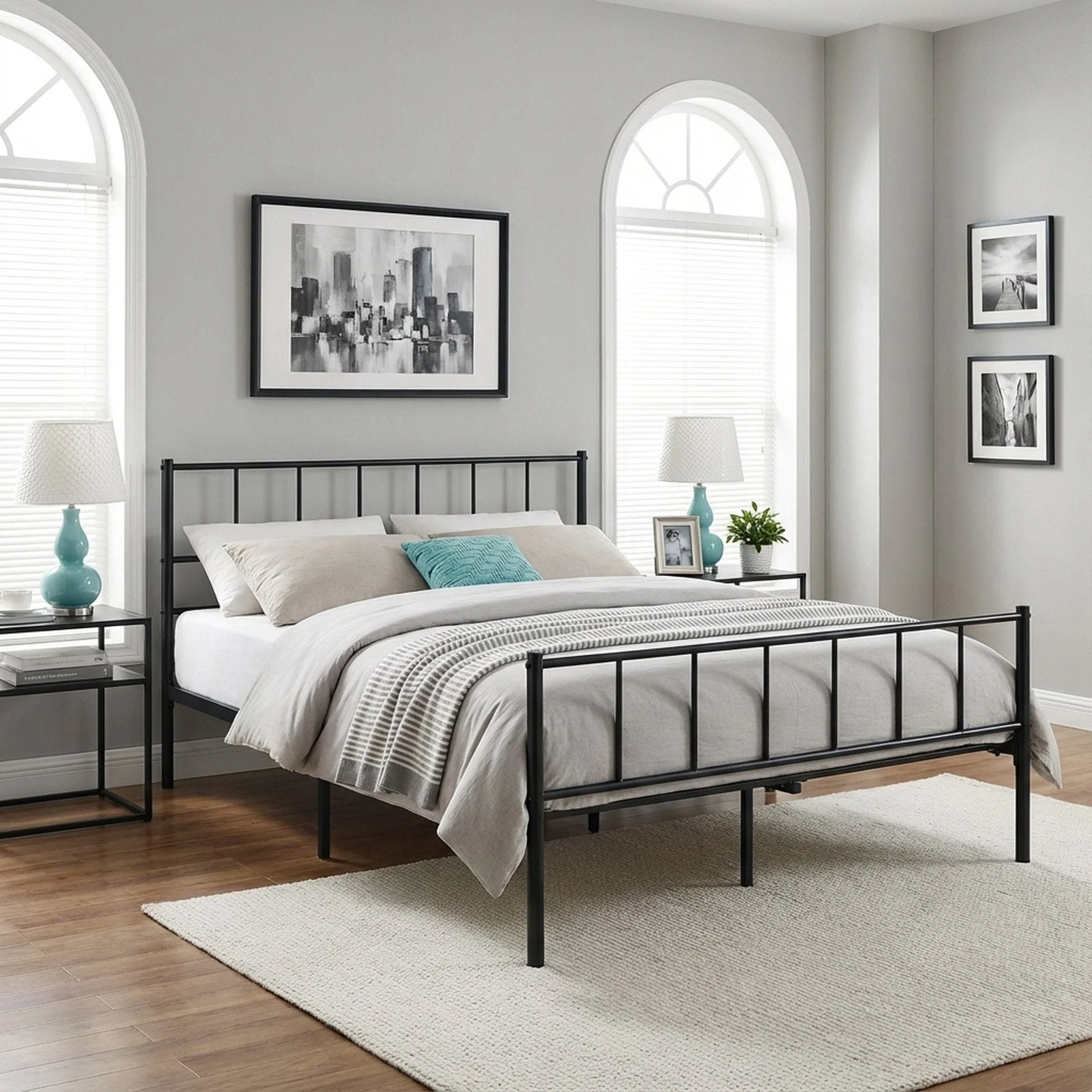 Keira Double Metal Bed Frame - Black