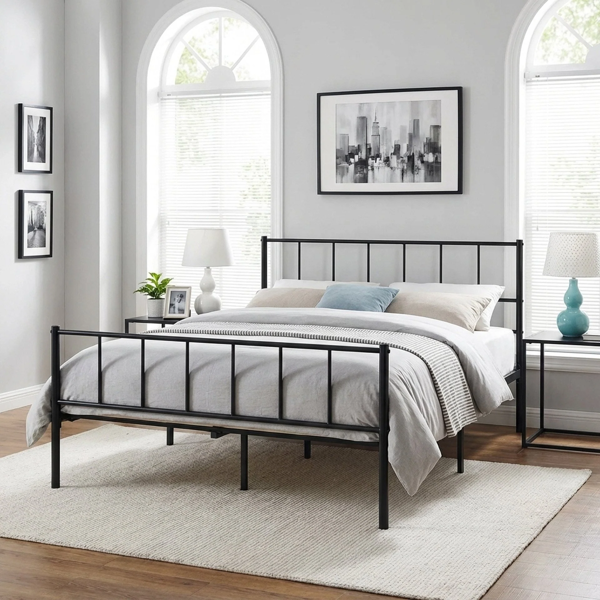 Keira Double Metal Bed Frame - Black - Image 5