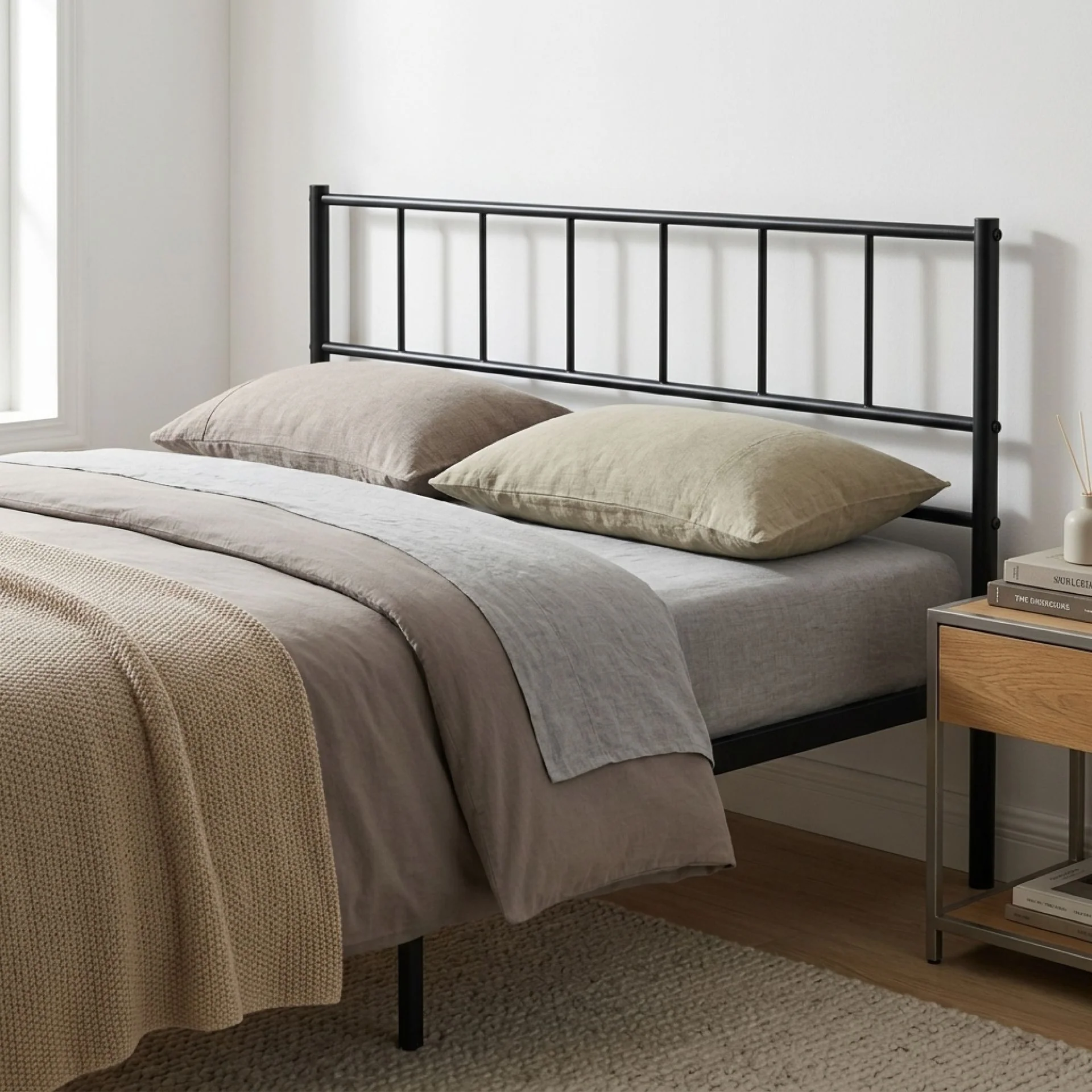Keira Double Metal Bed Frame - Black - Image 7