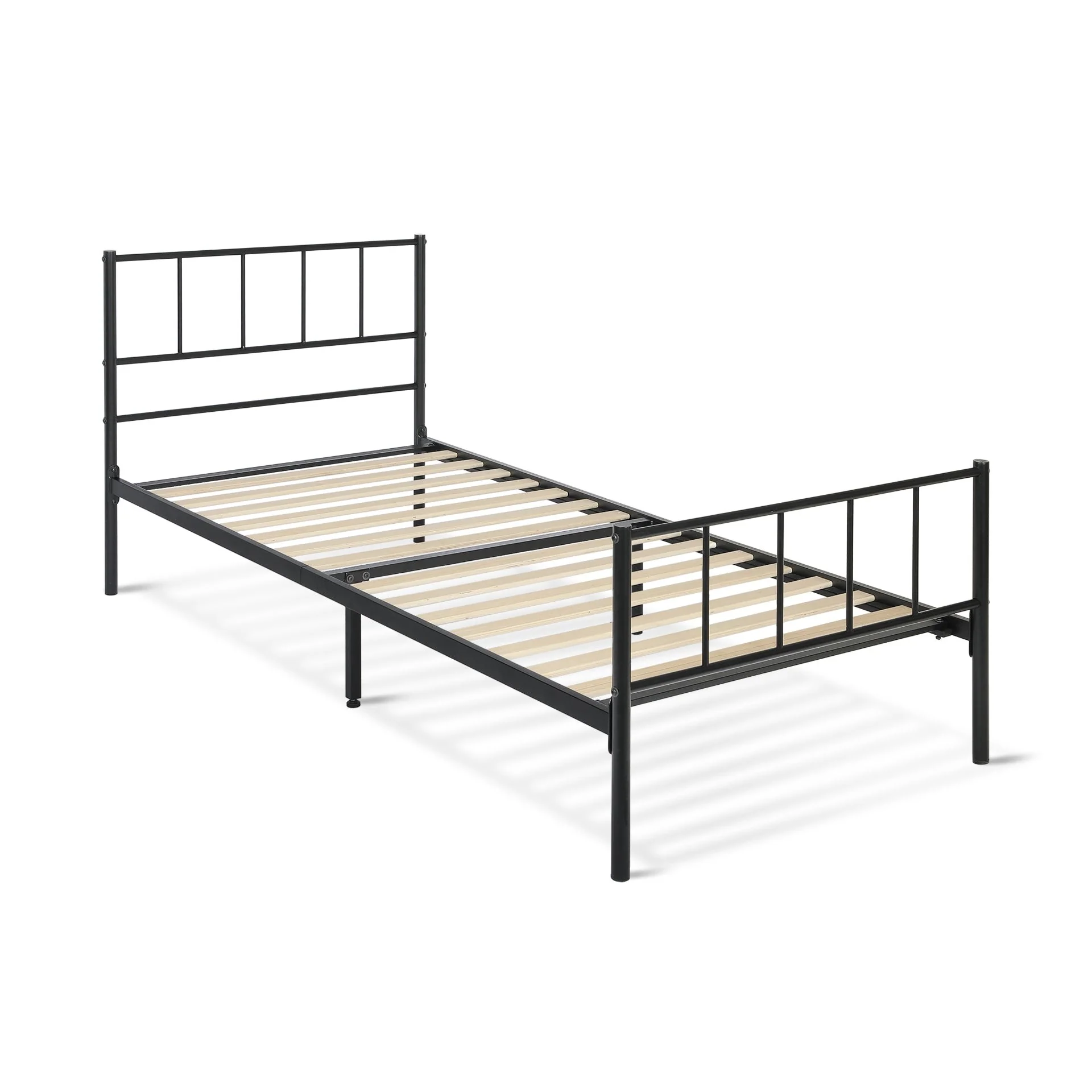Keira Single Metal Bed Frame - Black - Image 9