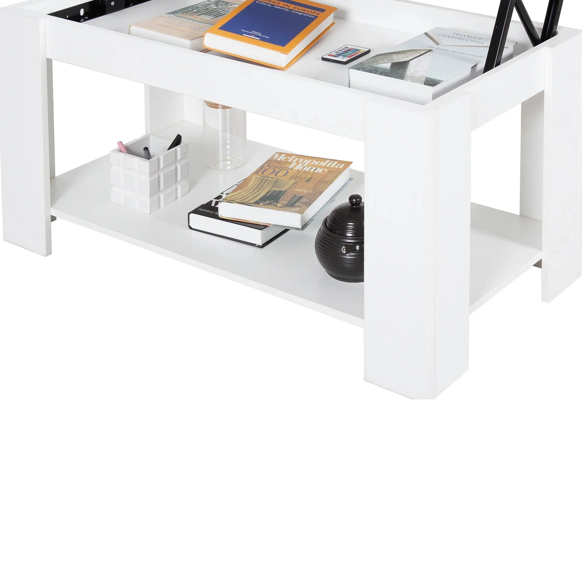 Kendall Lift Top Coffee Table - White - Image 11