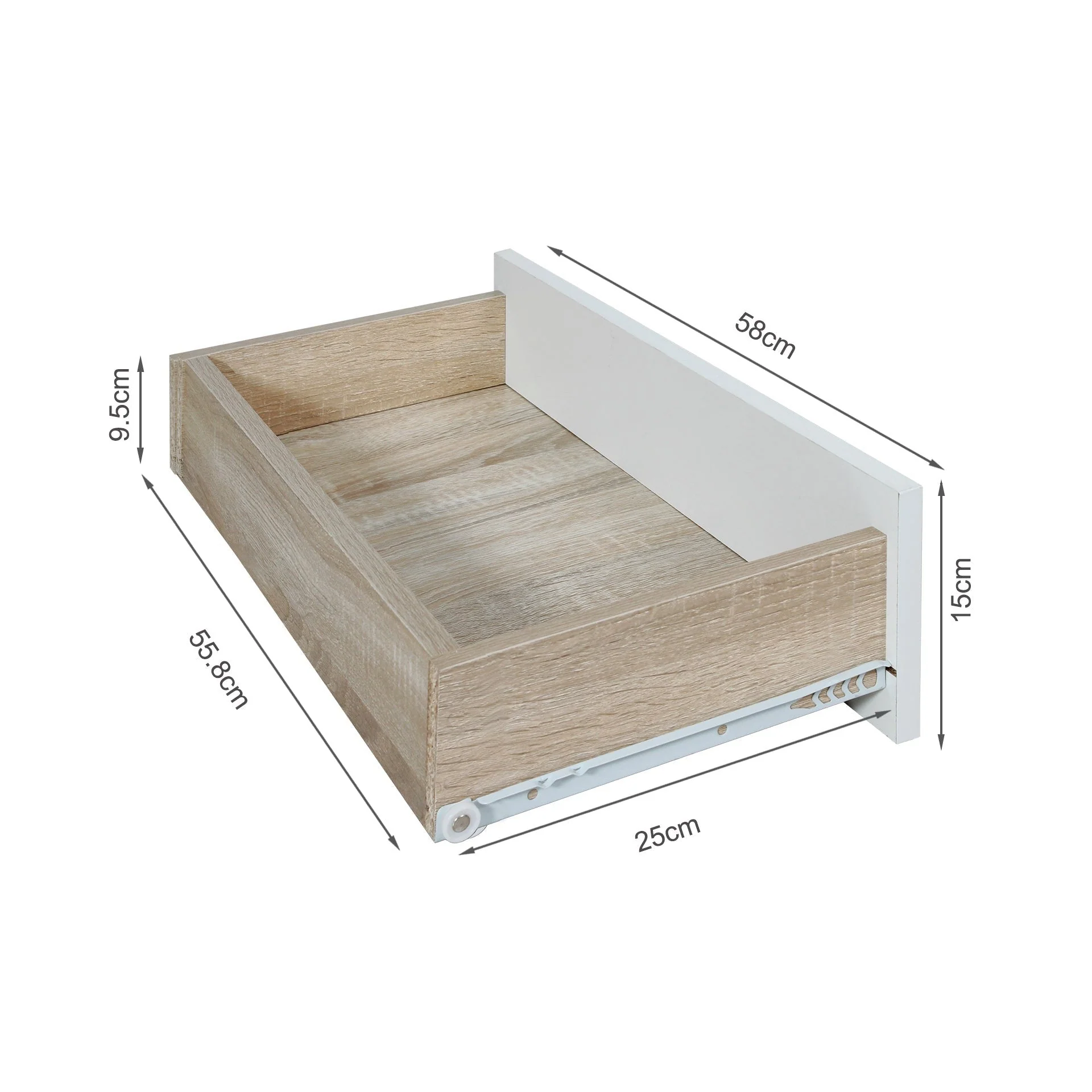 Kihona 3 Drawer Shoe Cabinet Storage Rack - Oak - Image 15