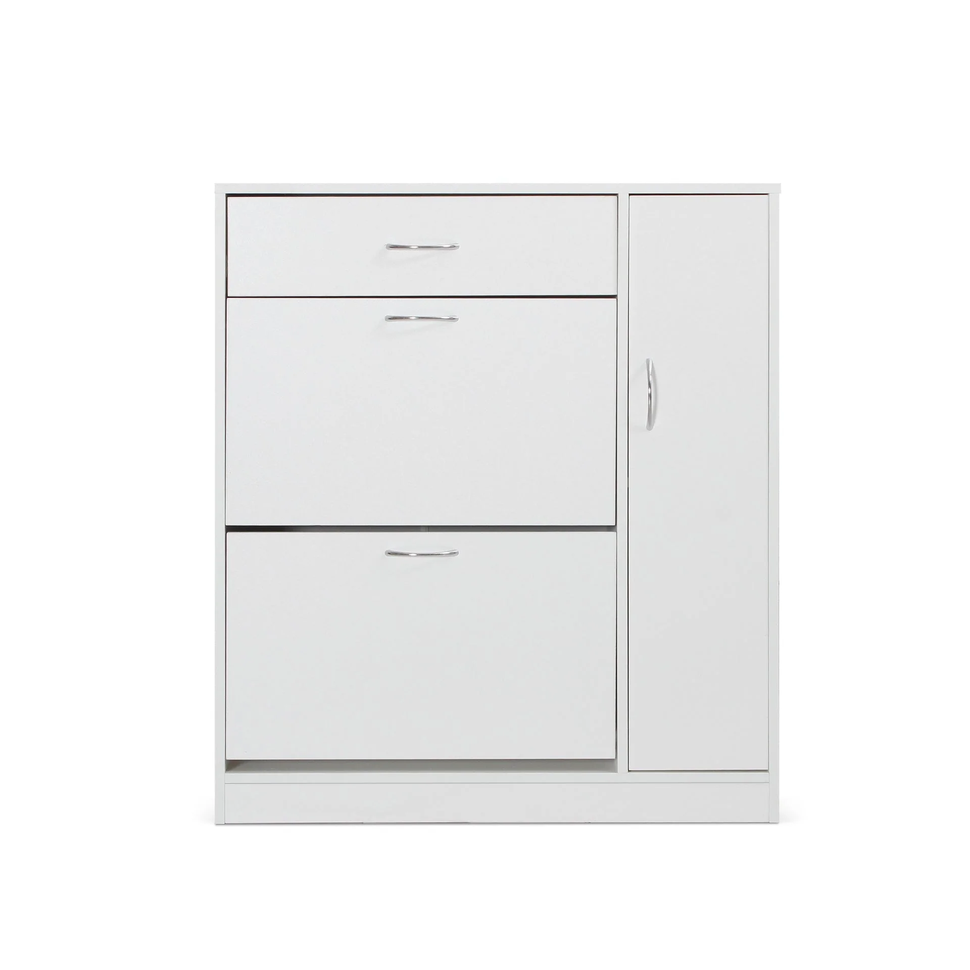 Kihona 3 Drawer Shoe Cabinet Storage Rack - White - Image 7