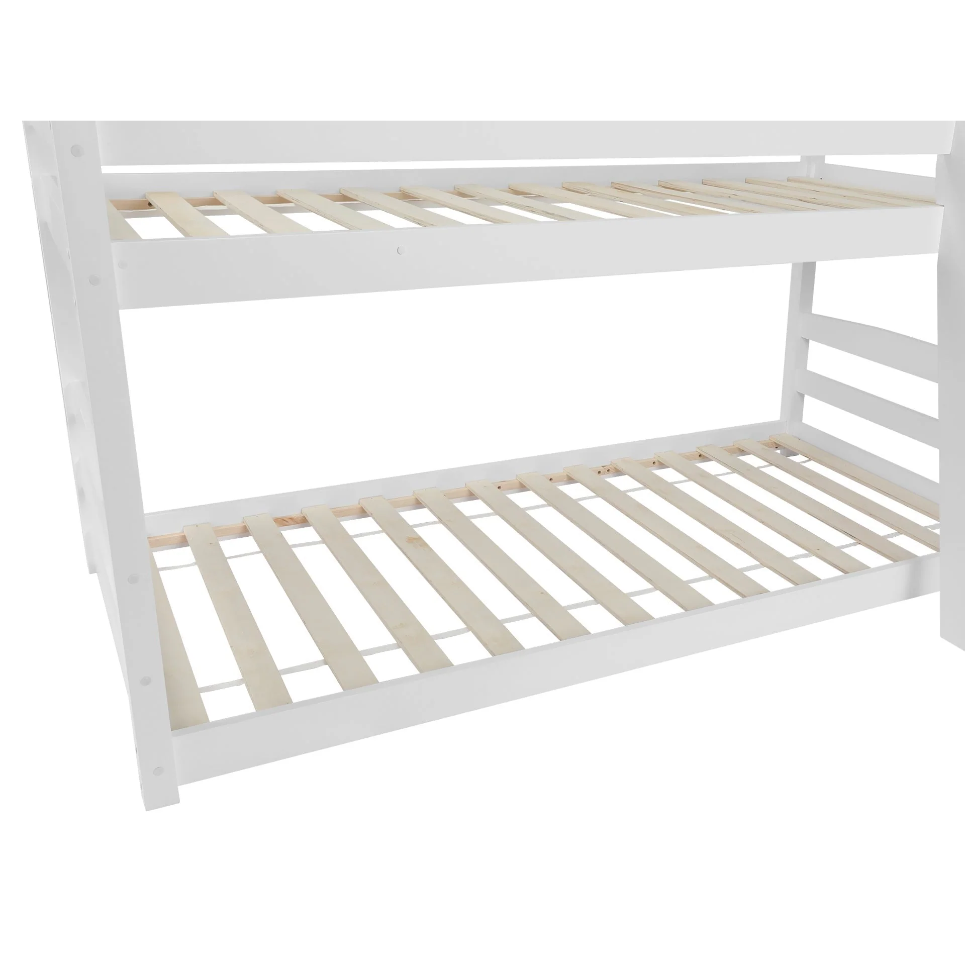Kinga Single Wooden Bunk Bed Frame - White - Image 10