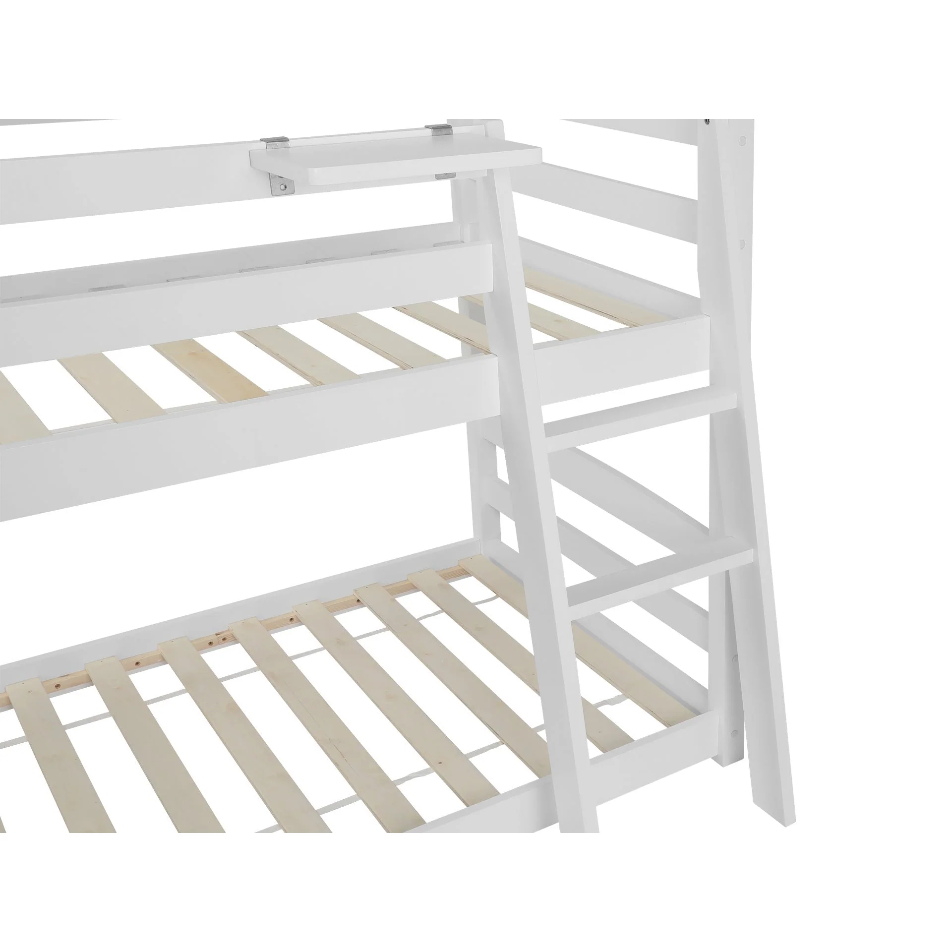 Kinga Single Wooden Bunk Bed Frame - White - Image 12