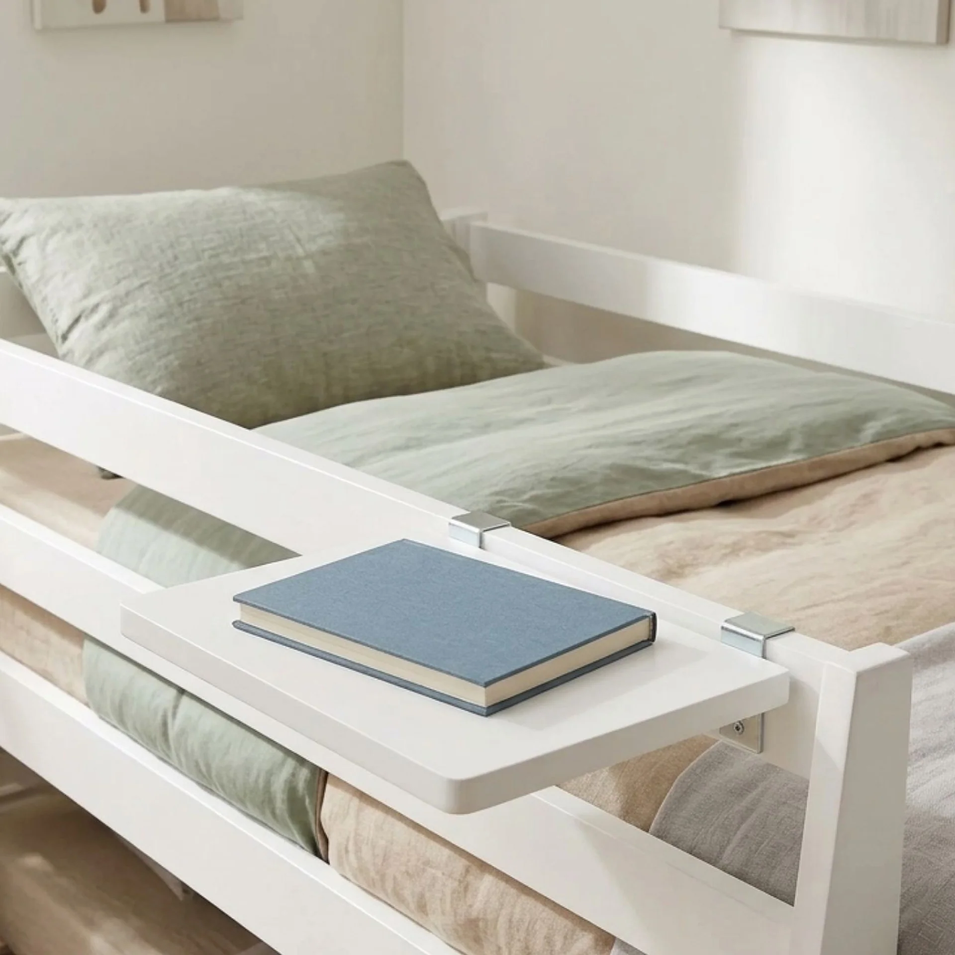 Kinga Single Wooden Bunk Bed Frame - White - Image 7
