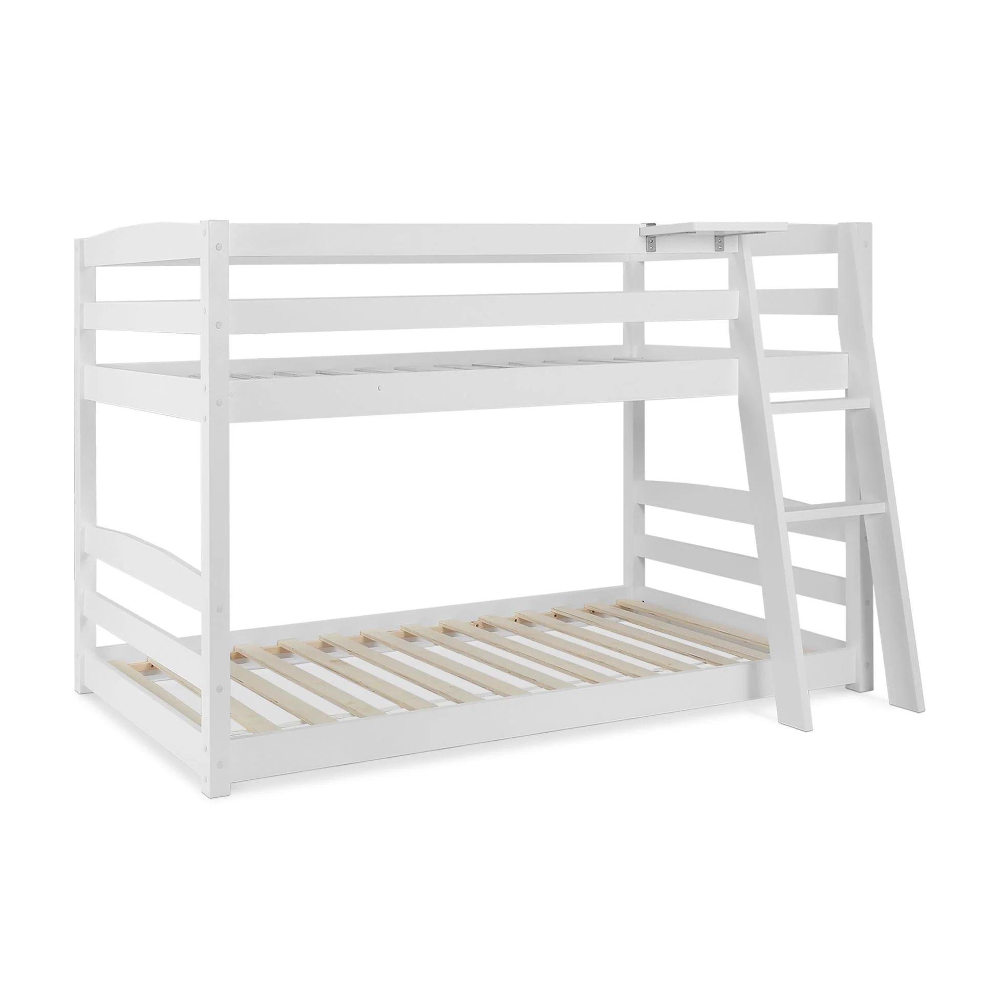 Kinga Single Wooden Bunk Bed Frame - White - Image 8