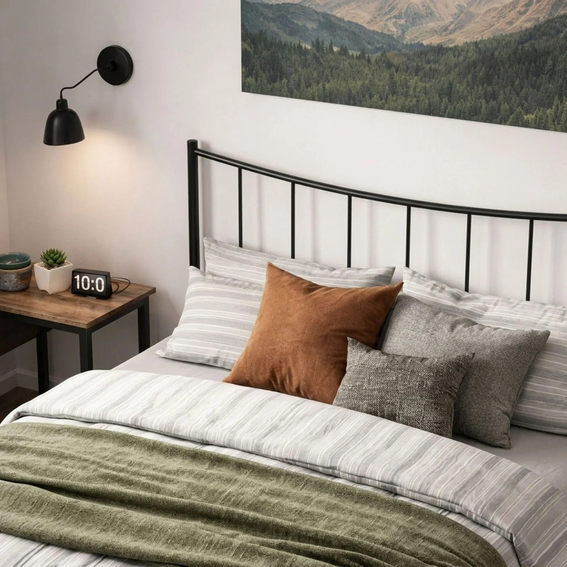 Kinsley Double Metal Bed Frame - Black - Image 4