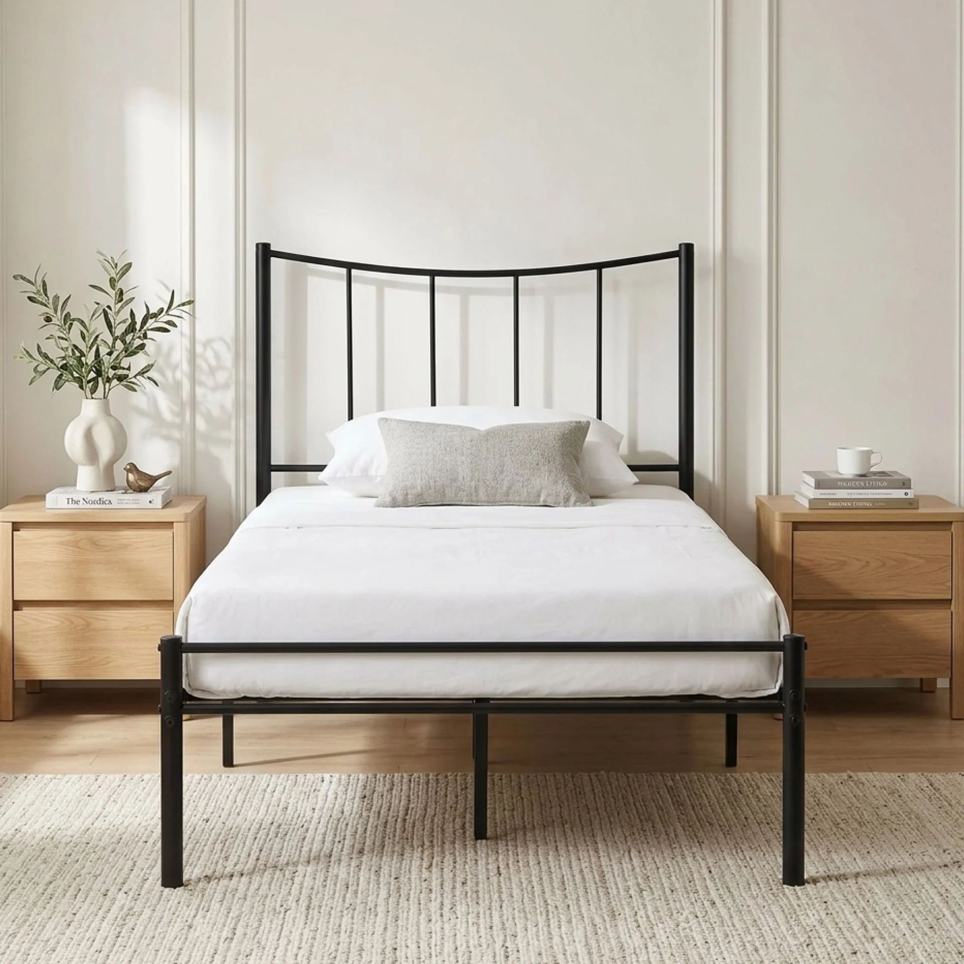 Kinsley King Single Metal Bed Frame - Black - Image 2