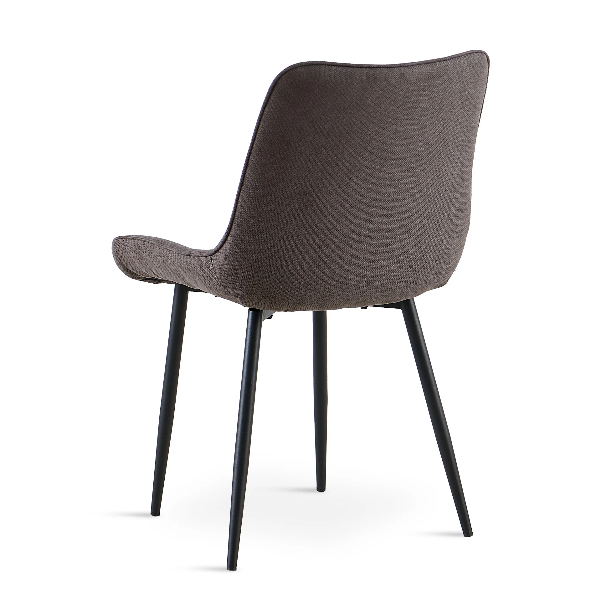 Kivo Linen Dining Chair - Set of 4 - Dark Grey - Image 7
