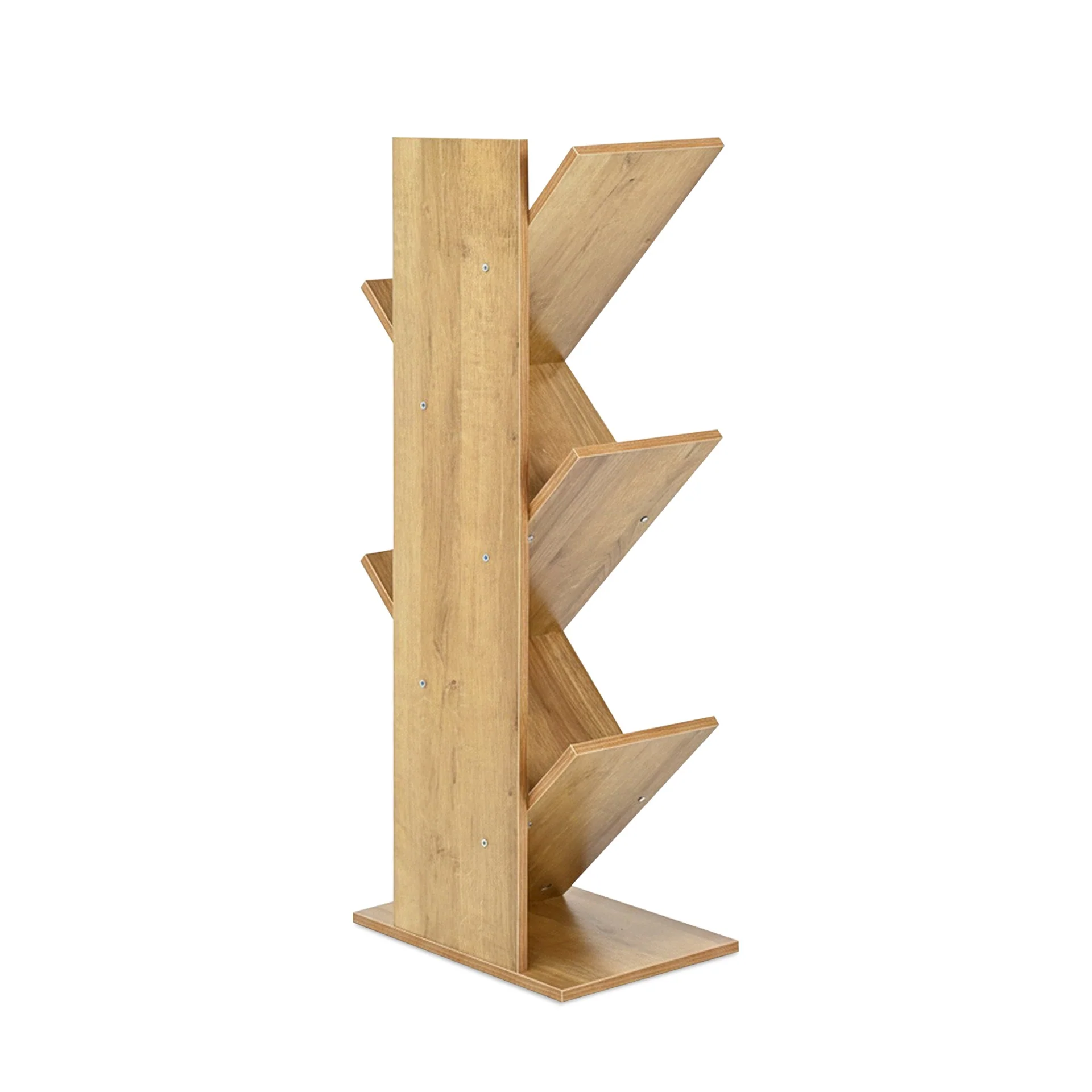 Koru 4 Tier Tree Bookshelf - Oak - Image 11
