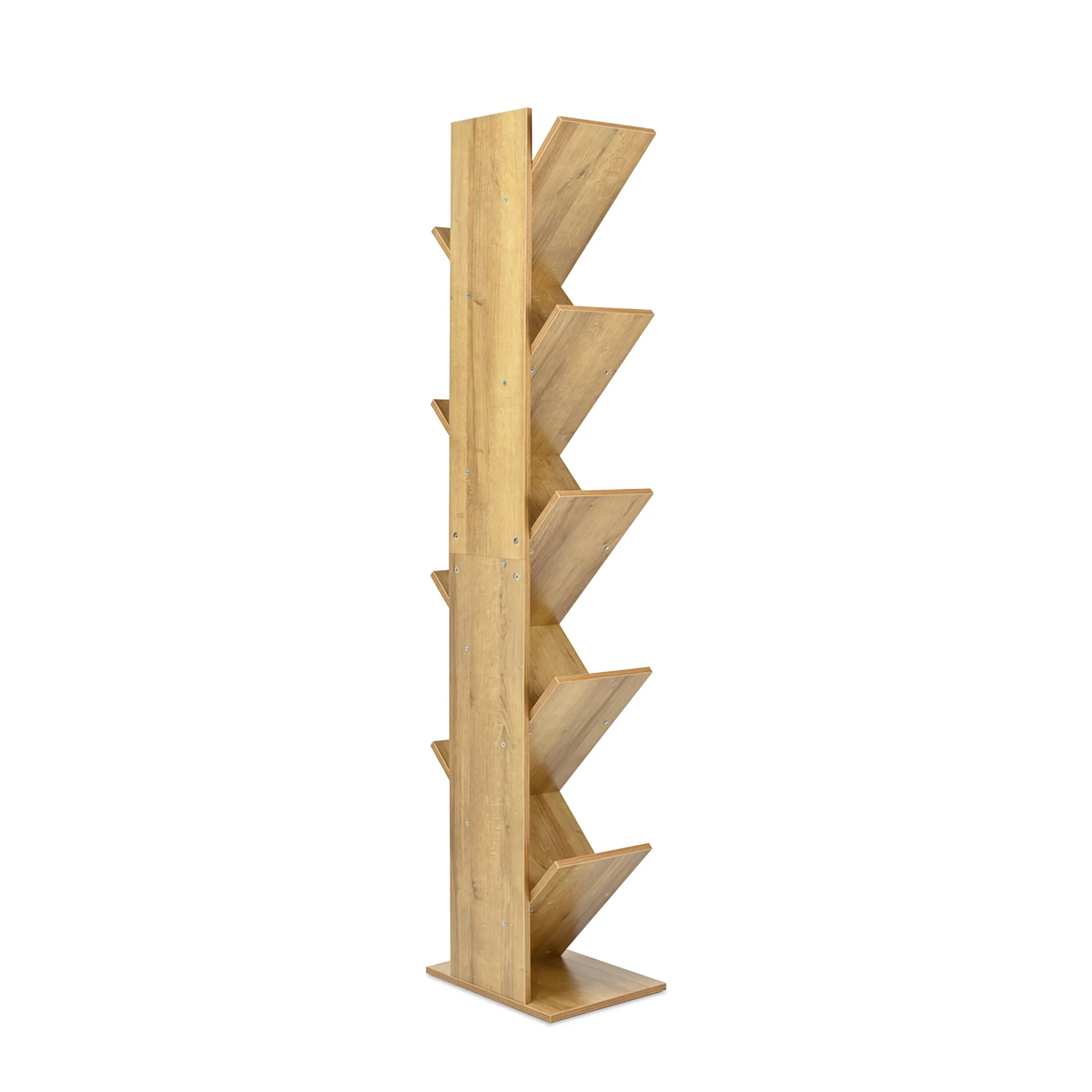 Koru 8 Tier Tree Bookshelf - Oak - Image 12