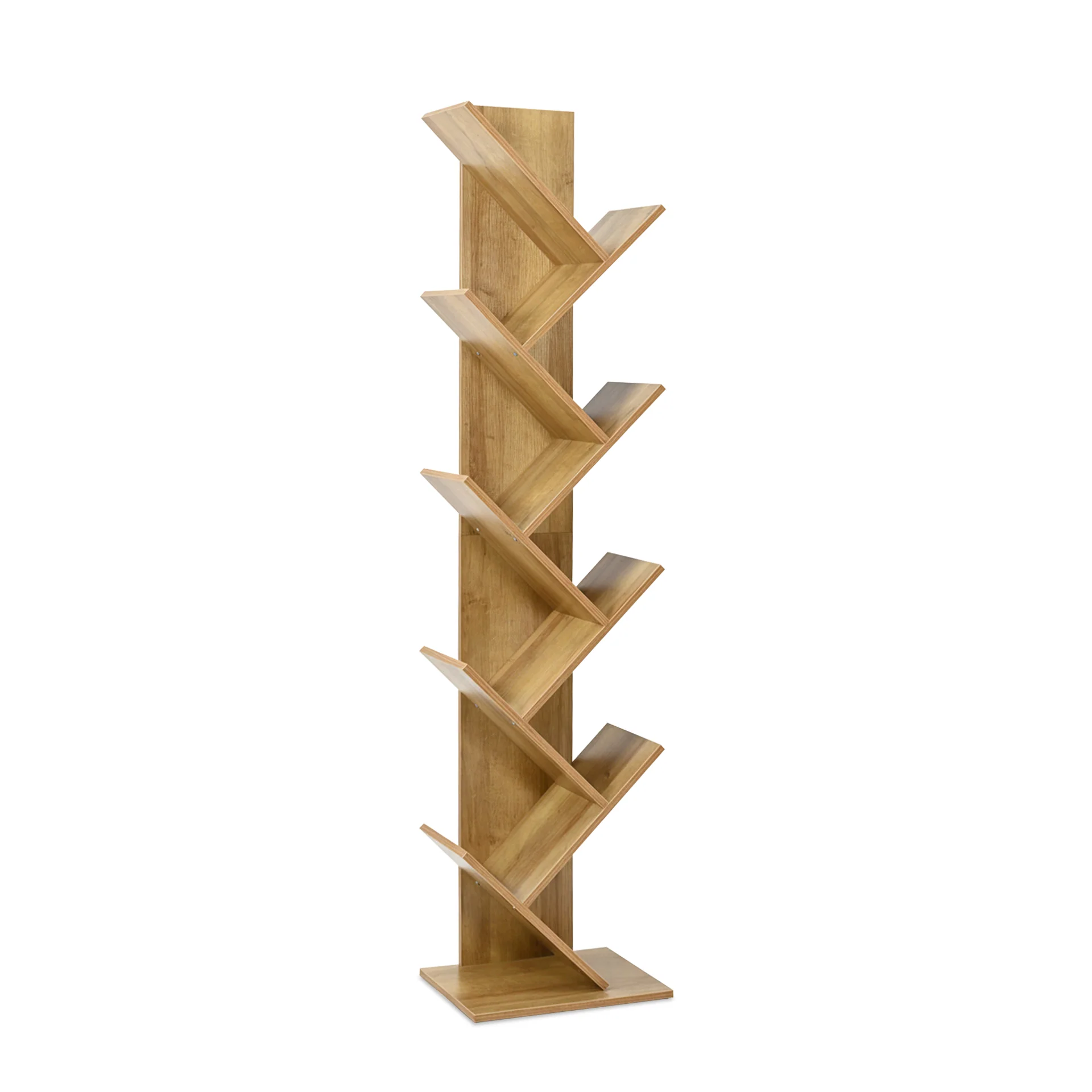 Koru 8 Tier Tree Bookshelf - Oak - Image 8