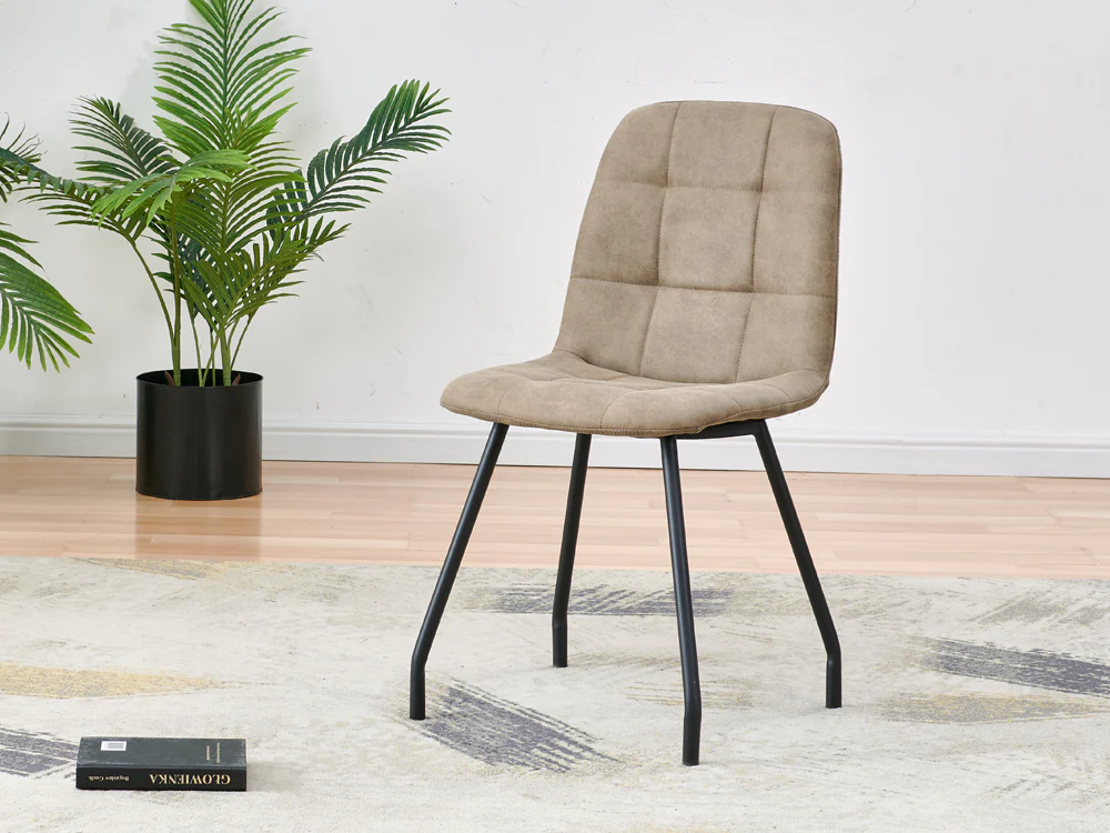 KYLIE 4PCS Dining Chair - BEIGE - Image 2