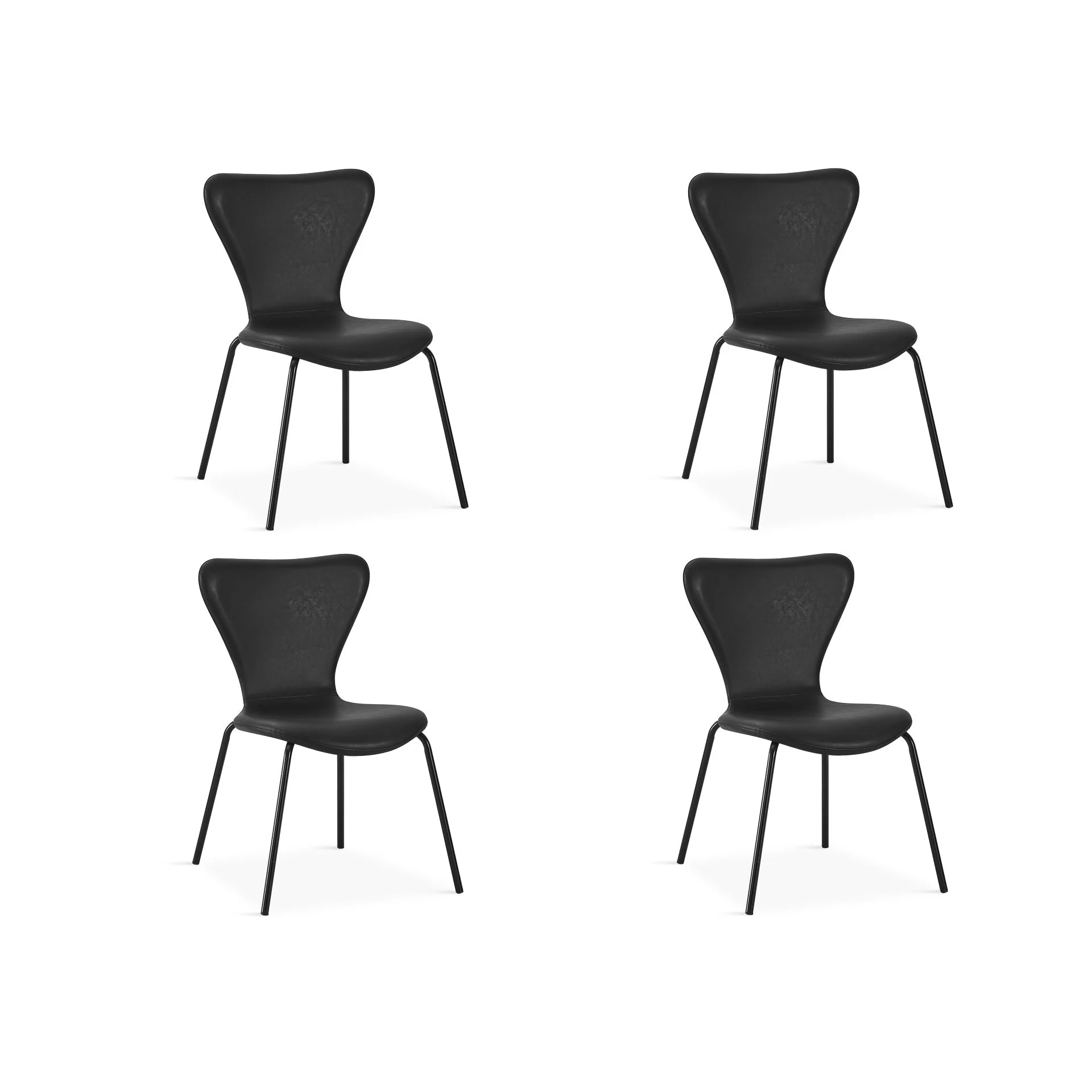 Kyra Dining Chair - Set Of 4 - Black - Image 4