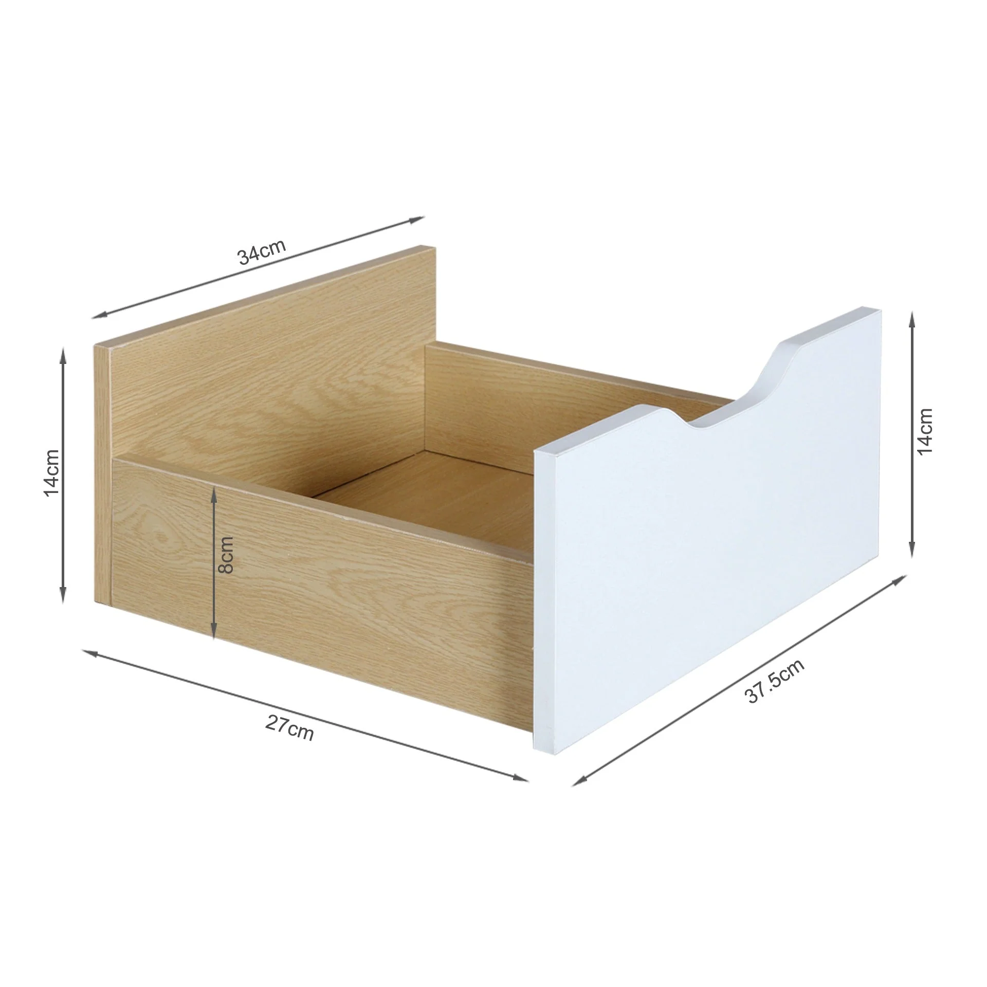 Laguna 1.2M Entertainment Unit - Maple + White - Image 8