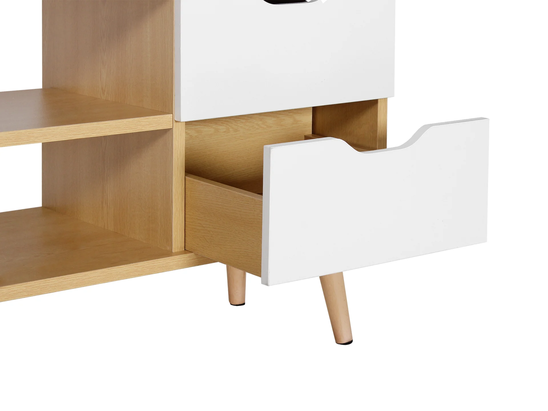 Laguna 1.2m Entertainment Unit - Oak - Image 3