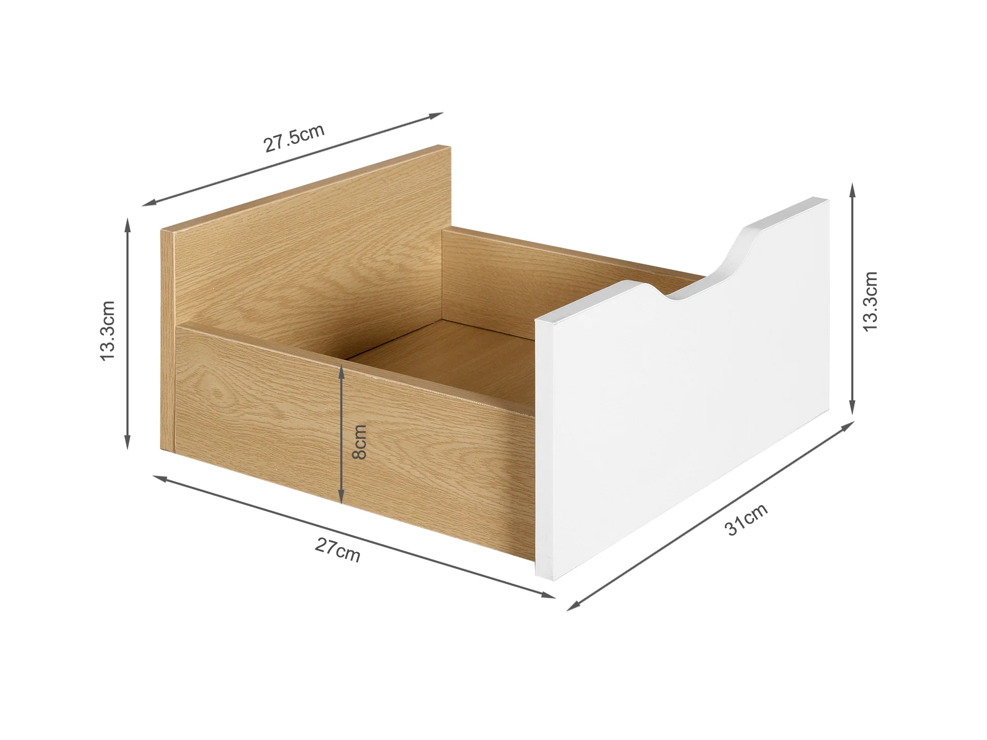 Laguna 1.2m Entertainment Unit - Oak - Image 4