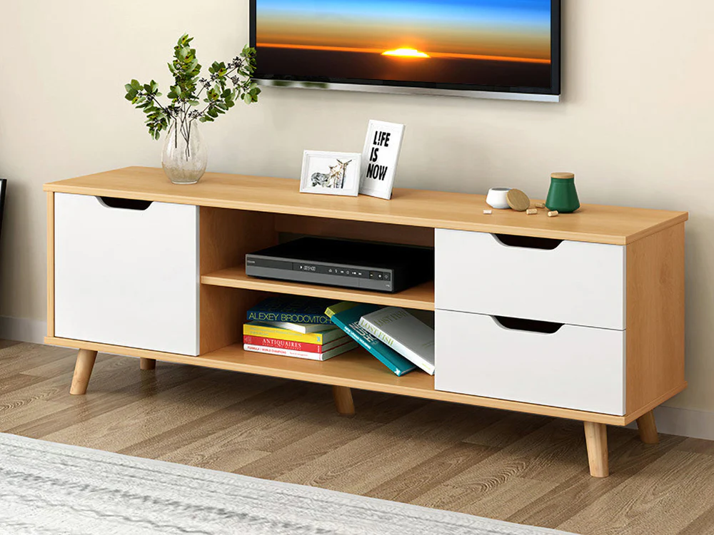 LAGUNA 1.2M Entertainment Unit - Oak - Image 2