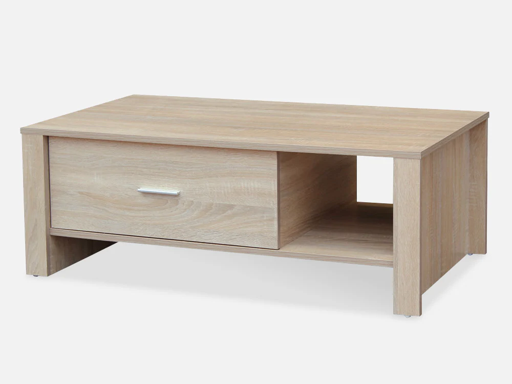 LANE Single Drawer Coffee Table - White Oak - Image 2