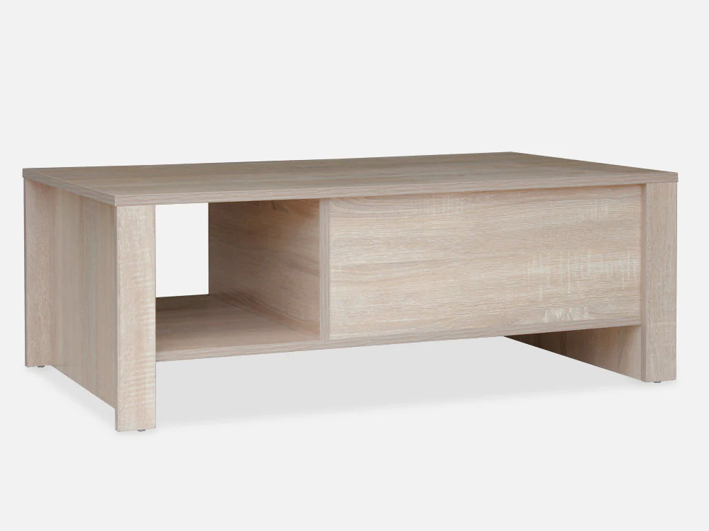 LANE Single Drawer Coffee Table - White Oak - Image 3