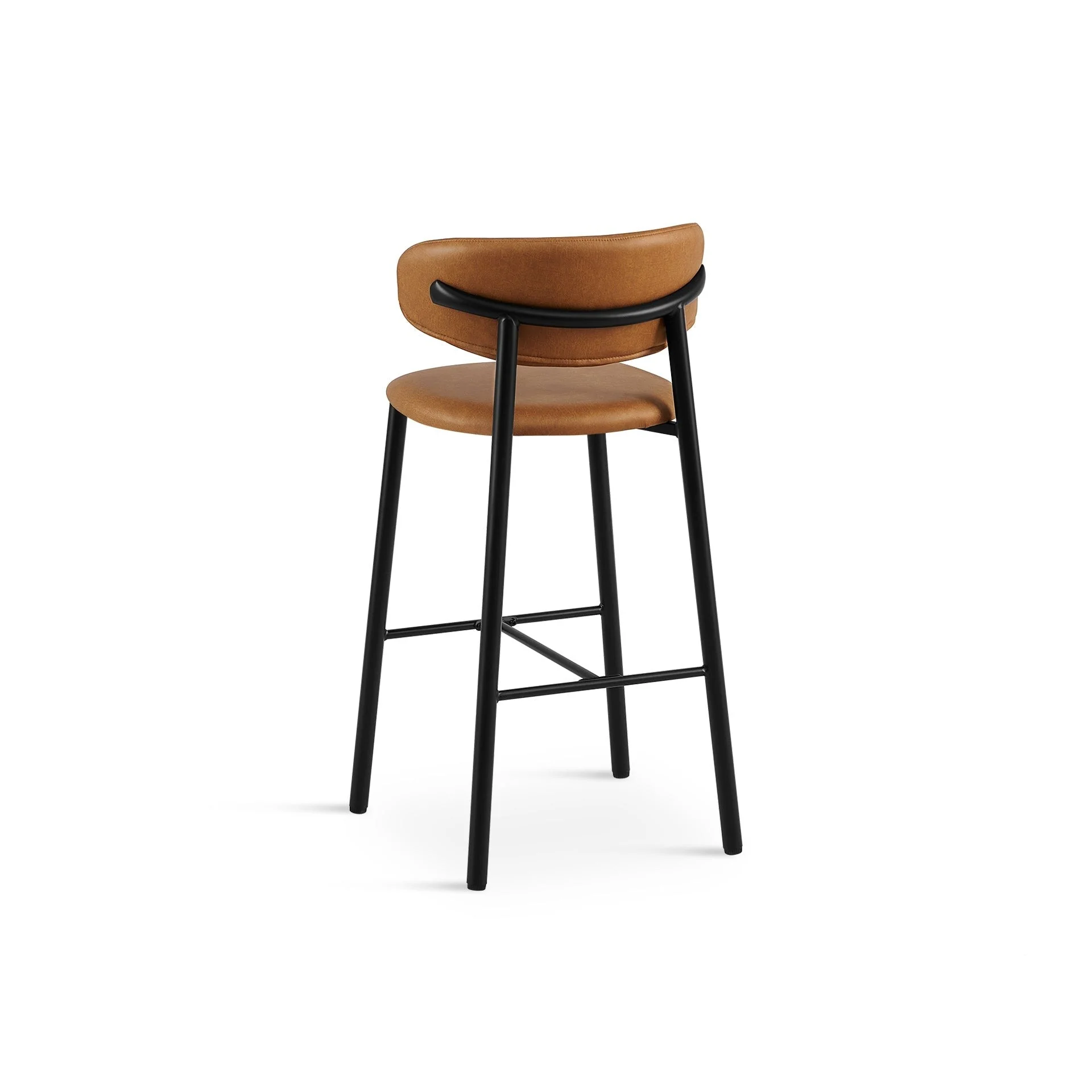 Lark Fabric Bar Stool - Set of 2 - Camel - Image 9