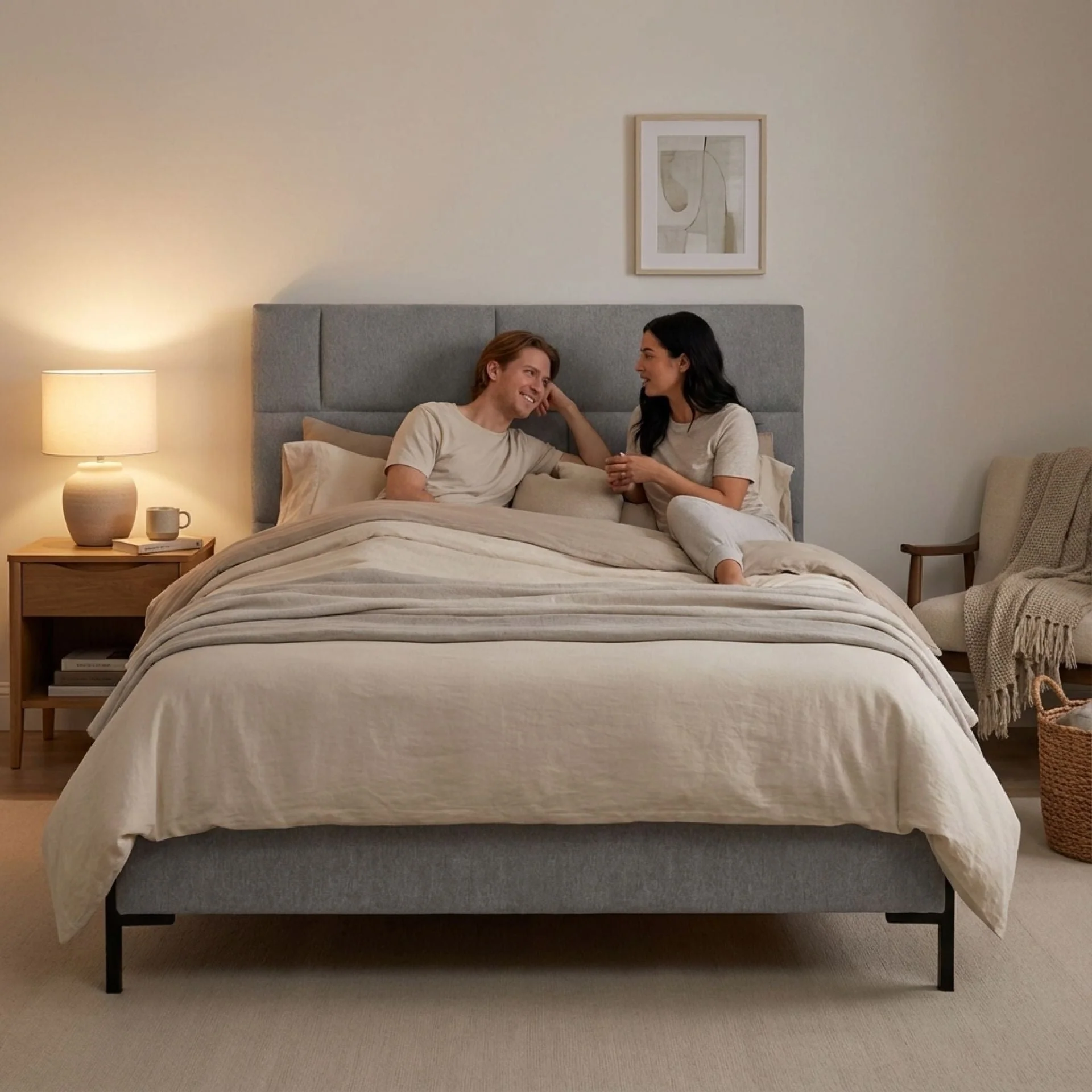 Lawson Queen Bed Frame - Grey - Image 5
