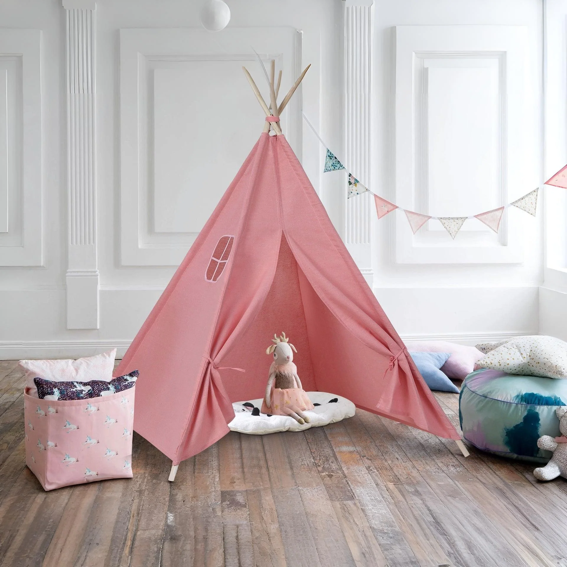 Leni Kids Teepee Kid Play Tent - Pink