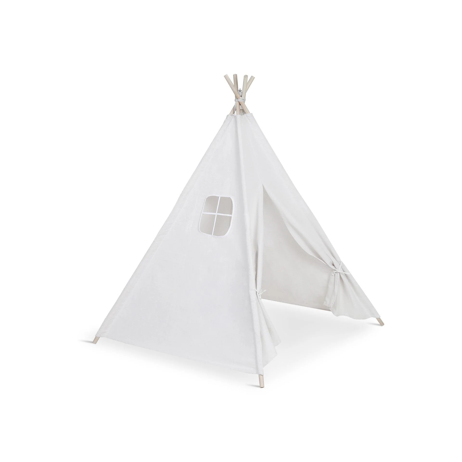 Leni Kids Teepee Kid Play Tent - White - Image 4