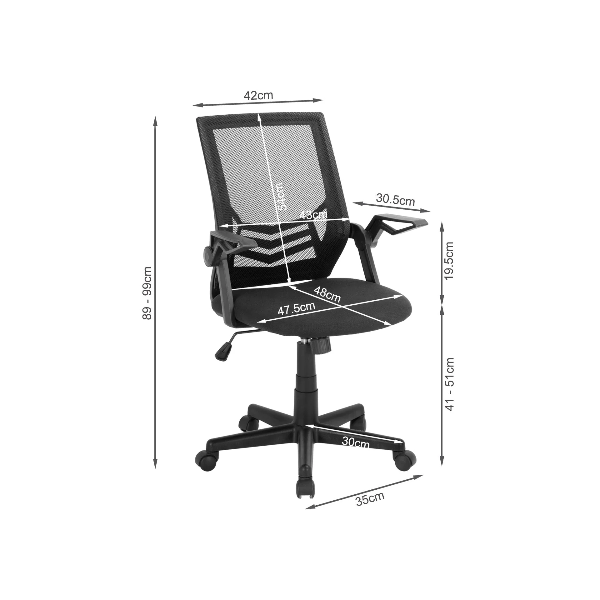 Leon Office Chair - Black - Image 13