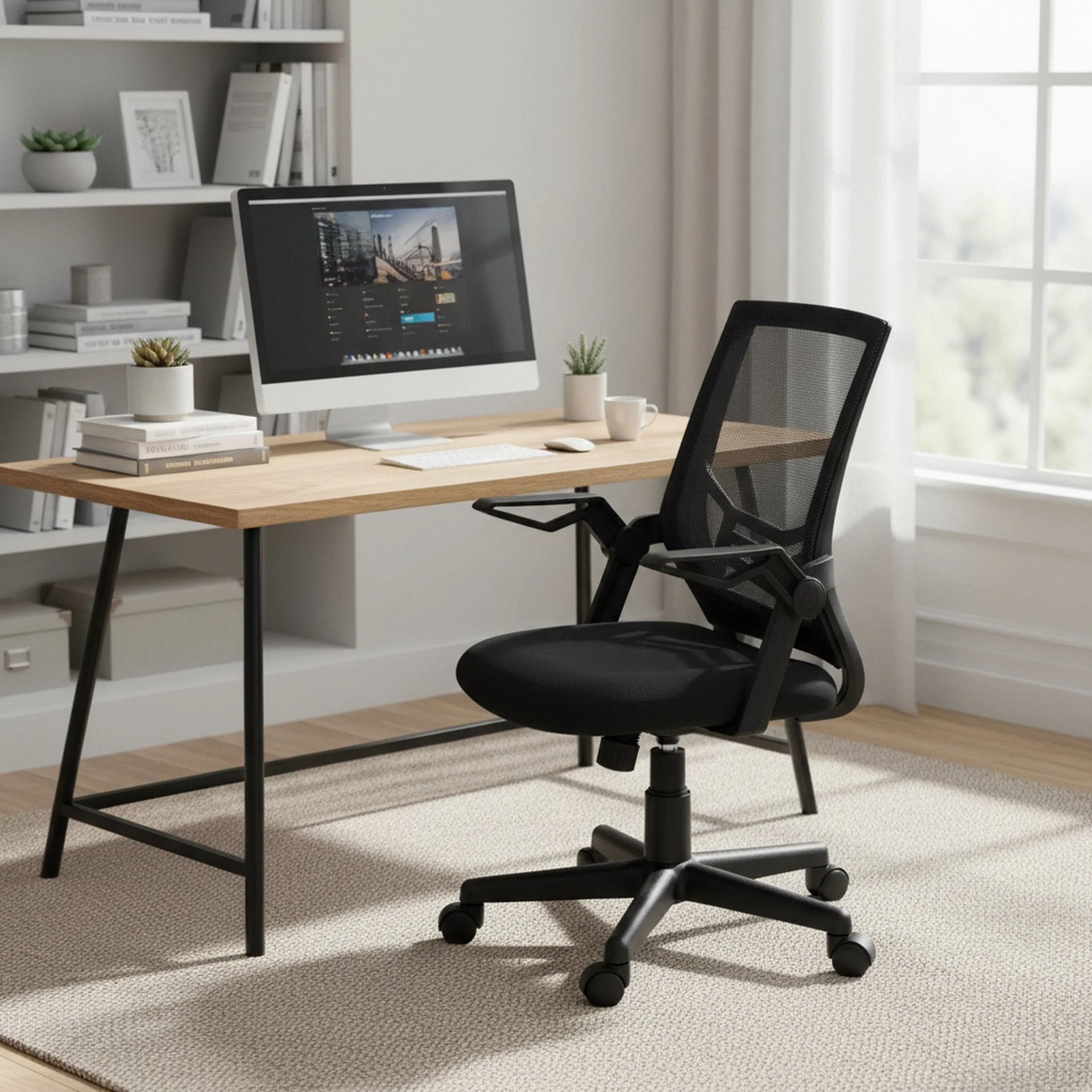 Leon Office Chair - Black - Image 3