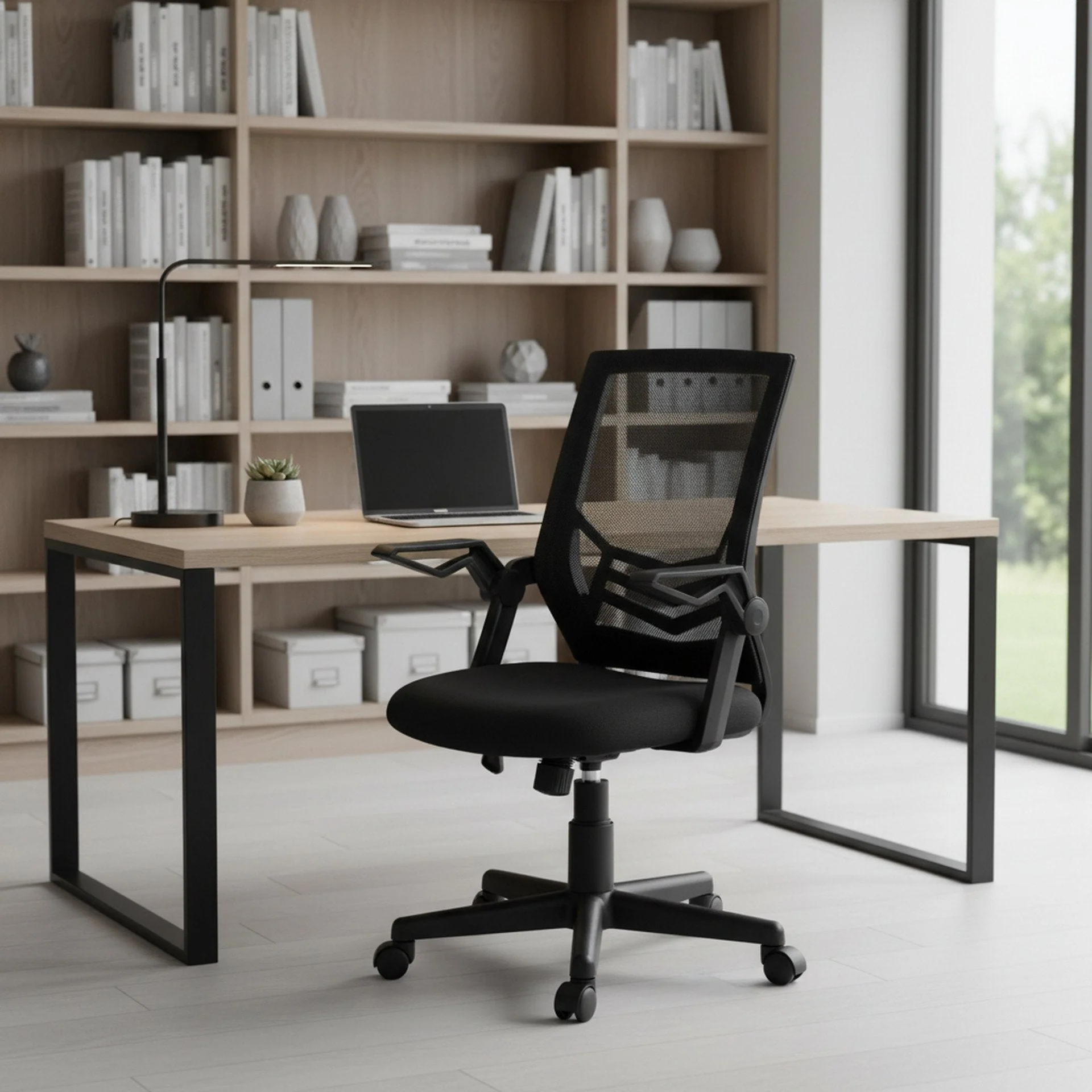 Leon Office Chair - Black - Image 4