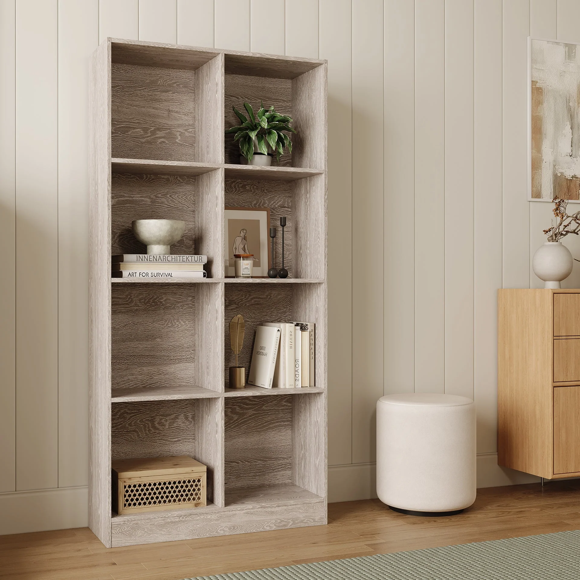 Levin Bookshelf Storage Shelf - Sonama Oak