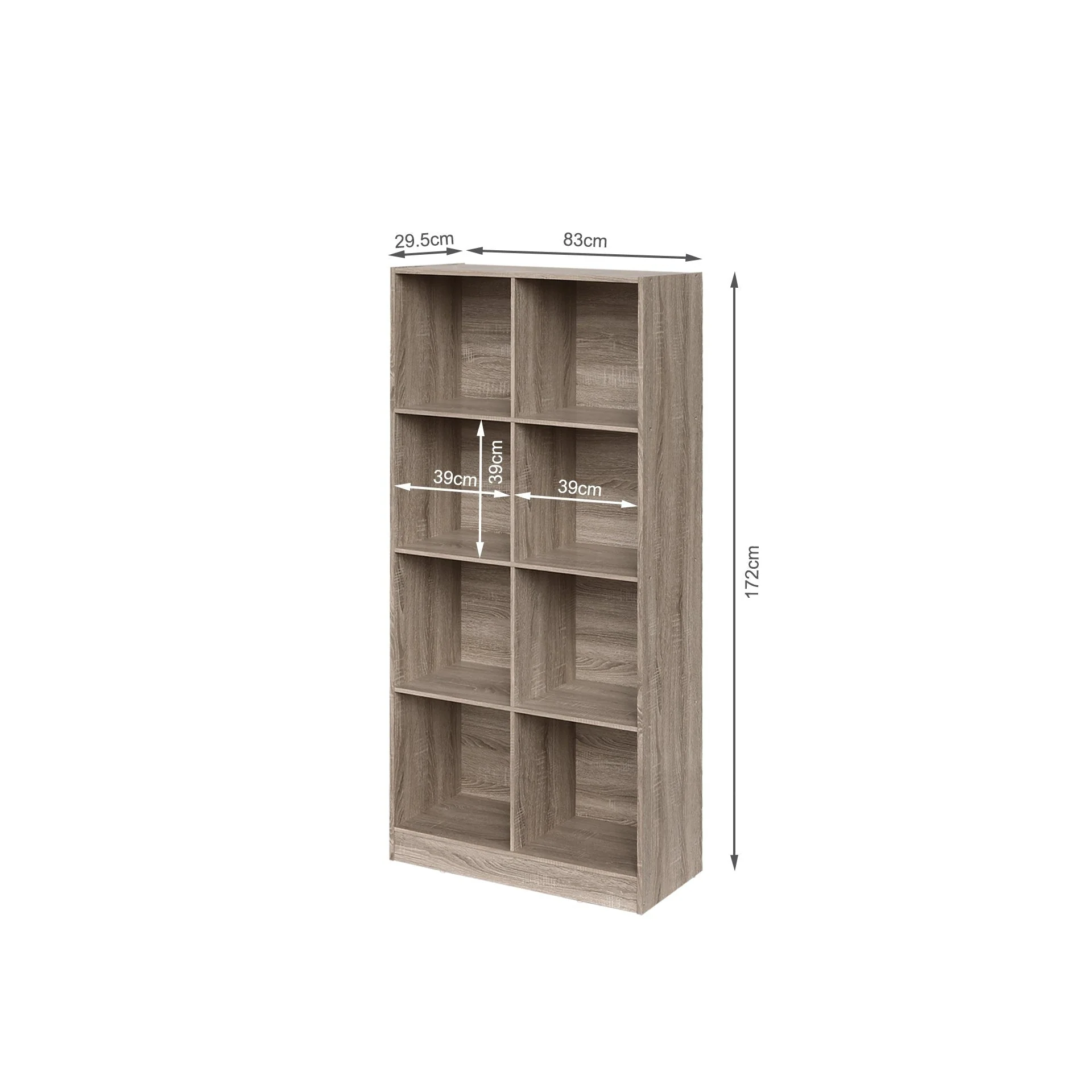 Levin Bookshelf Storage Shelf - Sonama Oak - Image 7