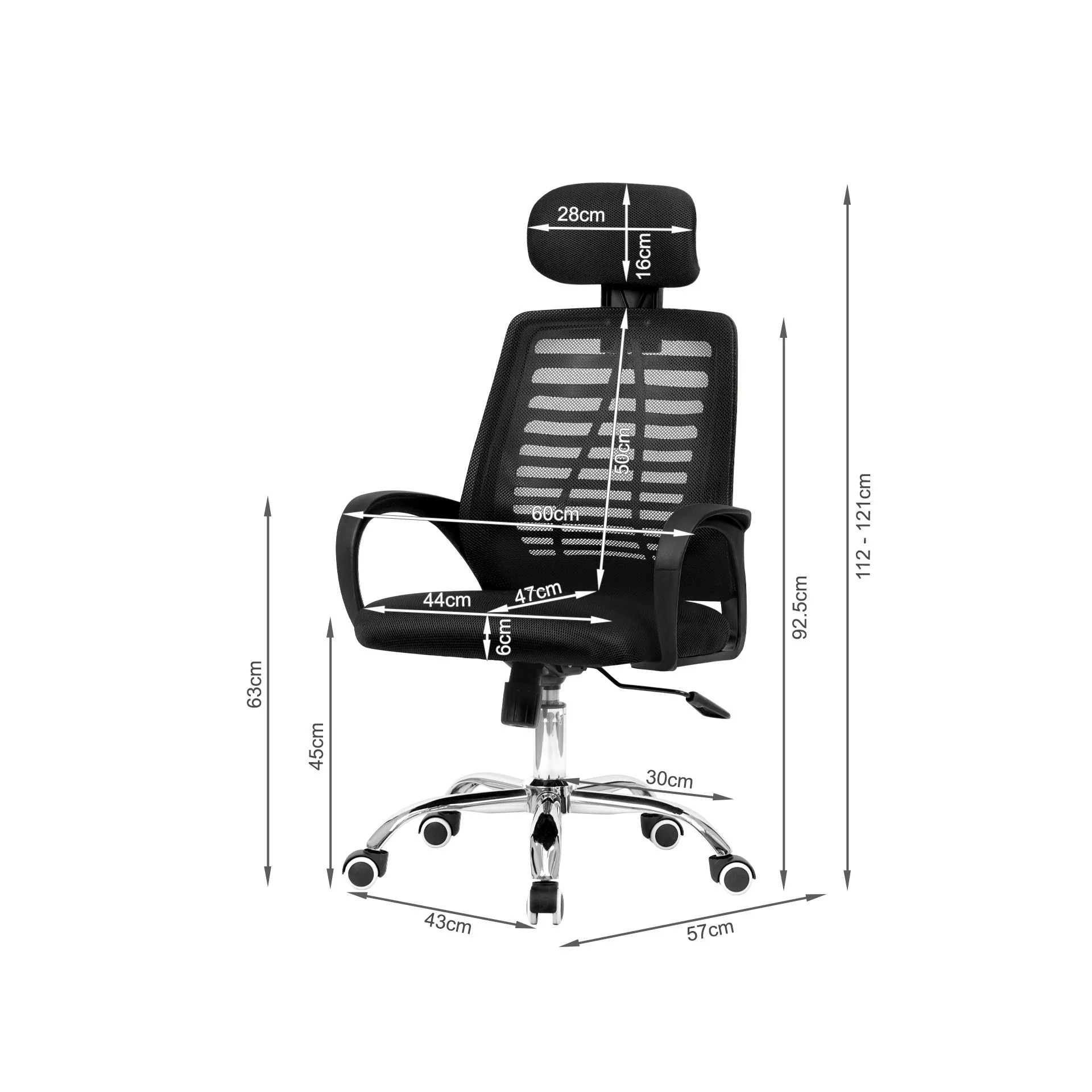 Lina Office Chair - Black - Image 9