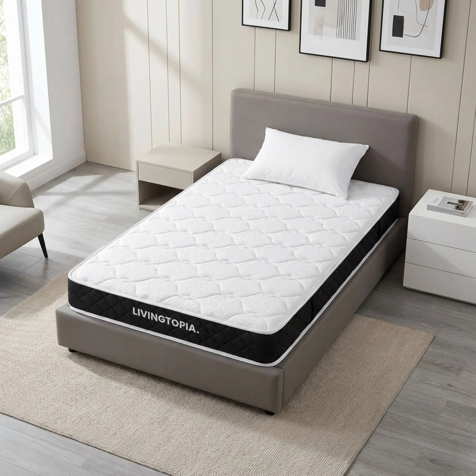 Bamboo Classic Pocket Spring Mattress - King Single - Image 13
