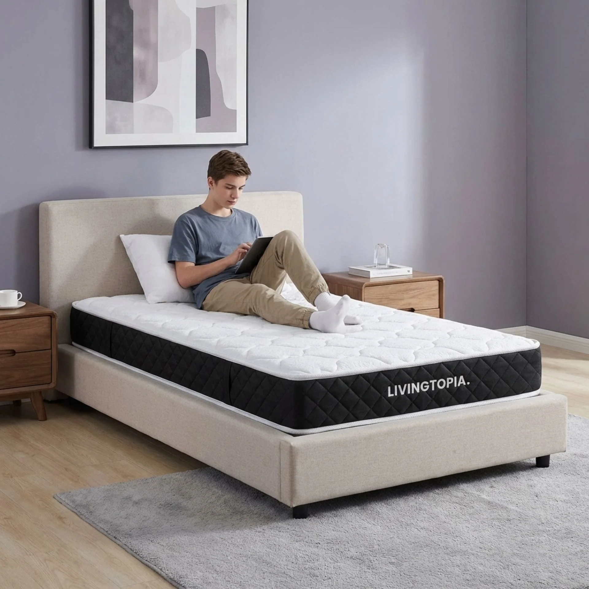 Bamboo Classic Pocket Spring Mattress - King Single - Image 17