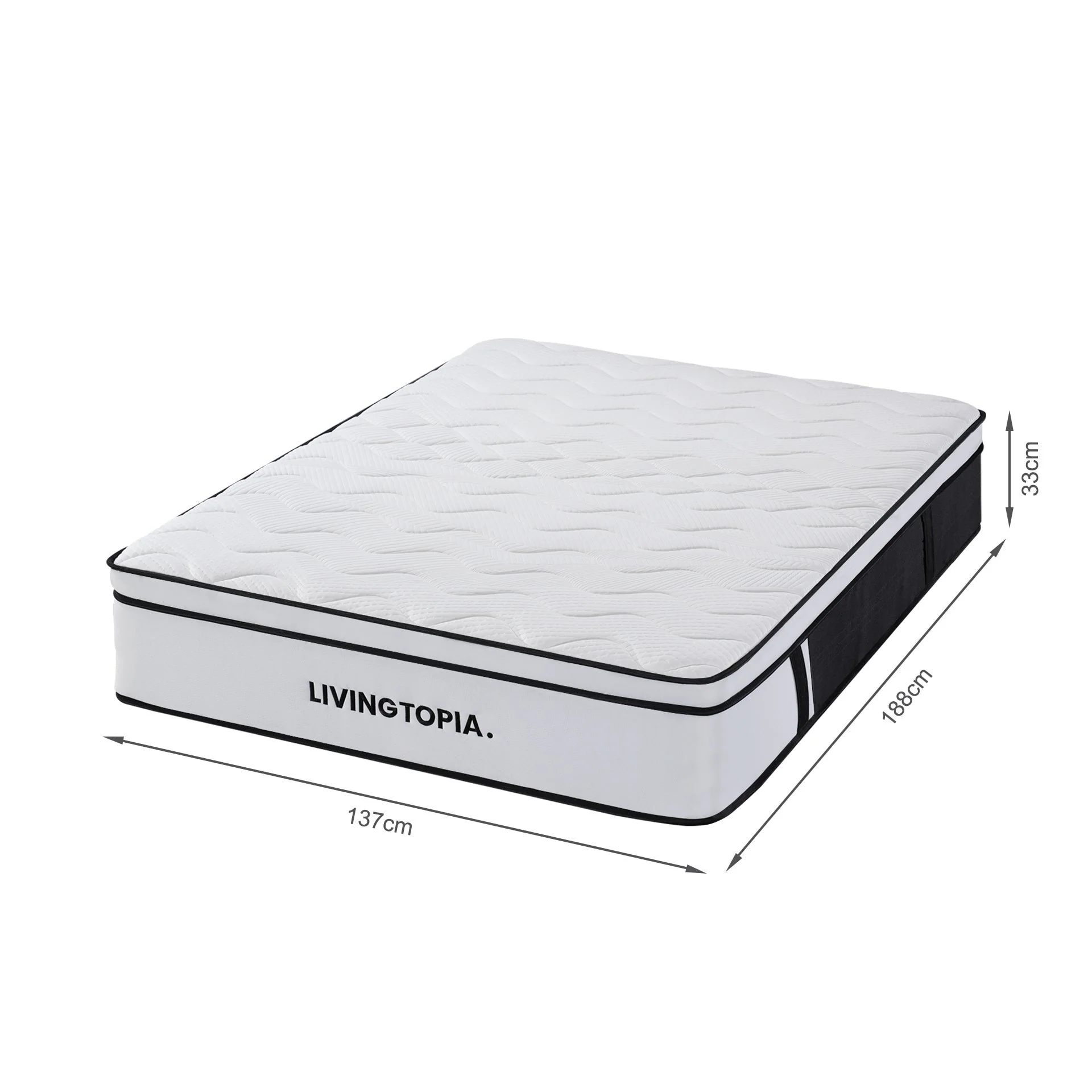 Bamboo Prime 7 Zone Pocket Spring Mattress - Double - Image 12
