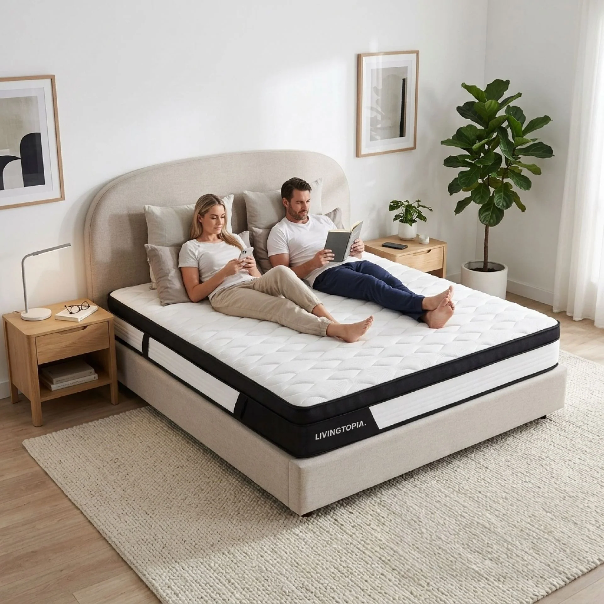 Bamboo Pro 5 Zone Pocket Spring Mattress - Super King - Image 17