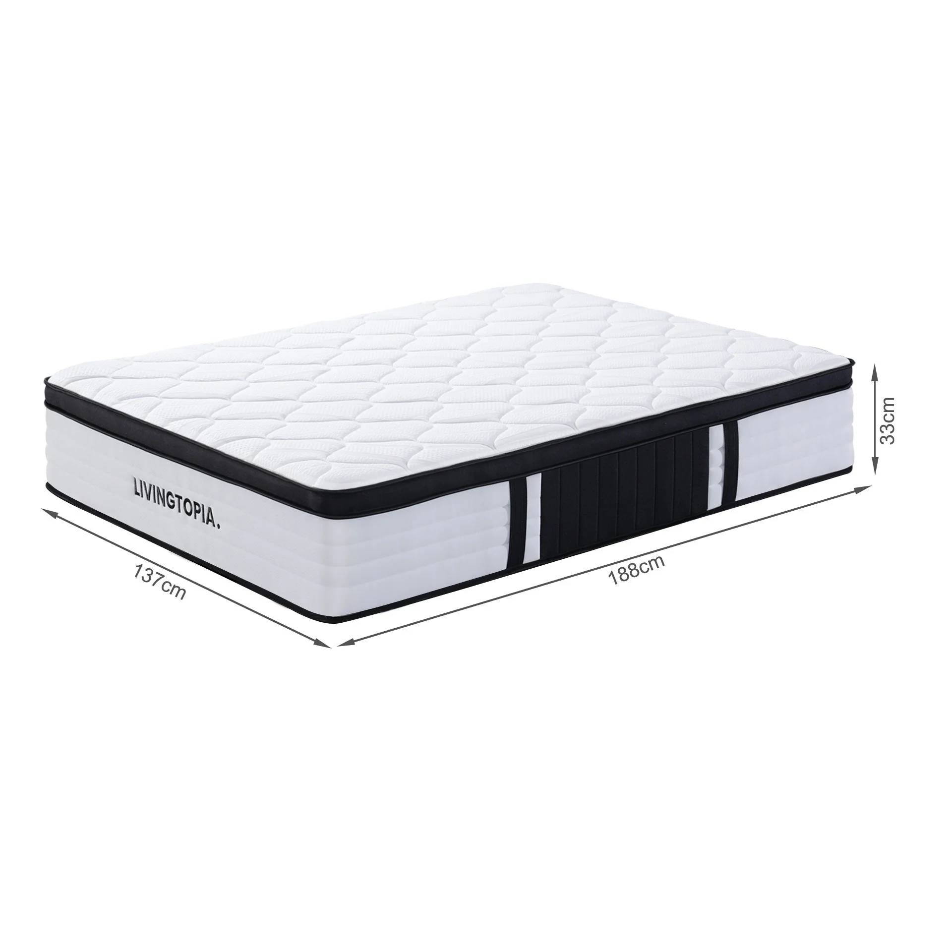 Comfort Prime 7 Zone Pocket Spring Mattress - Double - Image 12