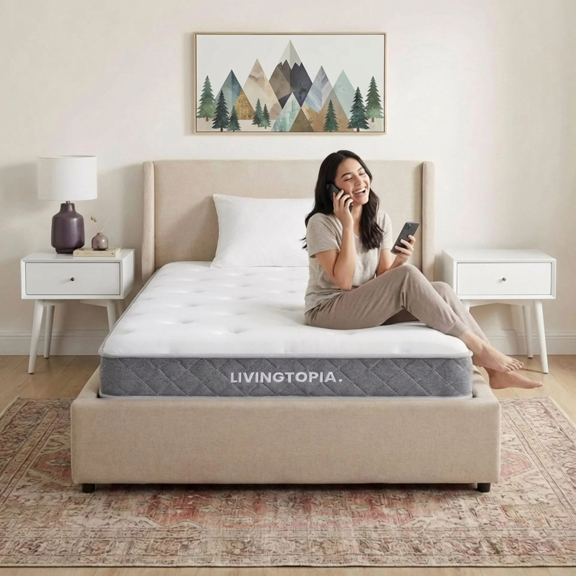 LivingTopia DreamNest Classic King Single Mattress - Image 2