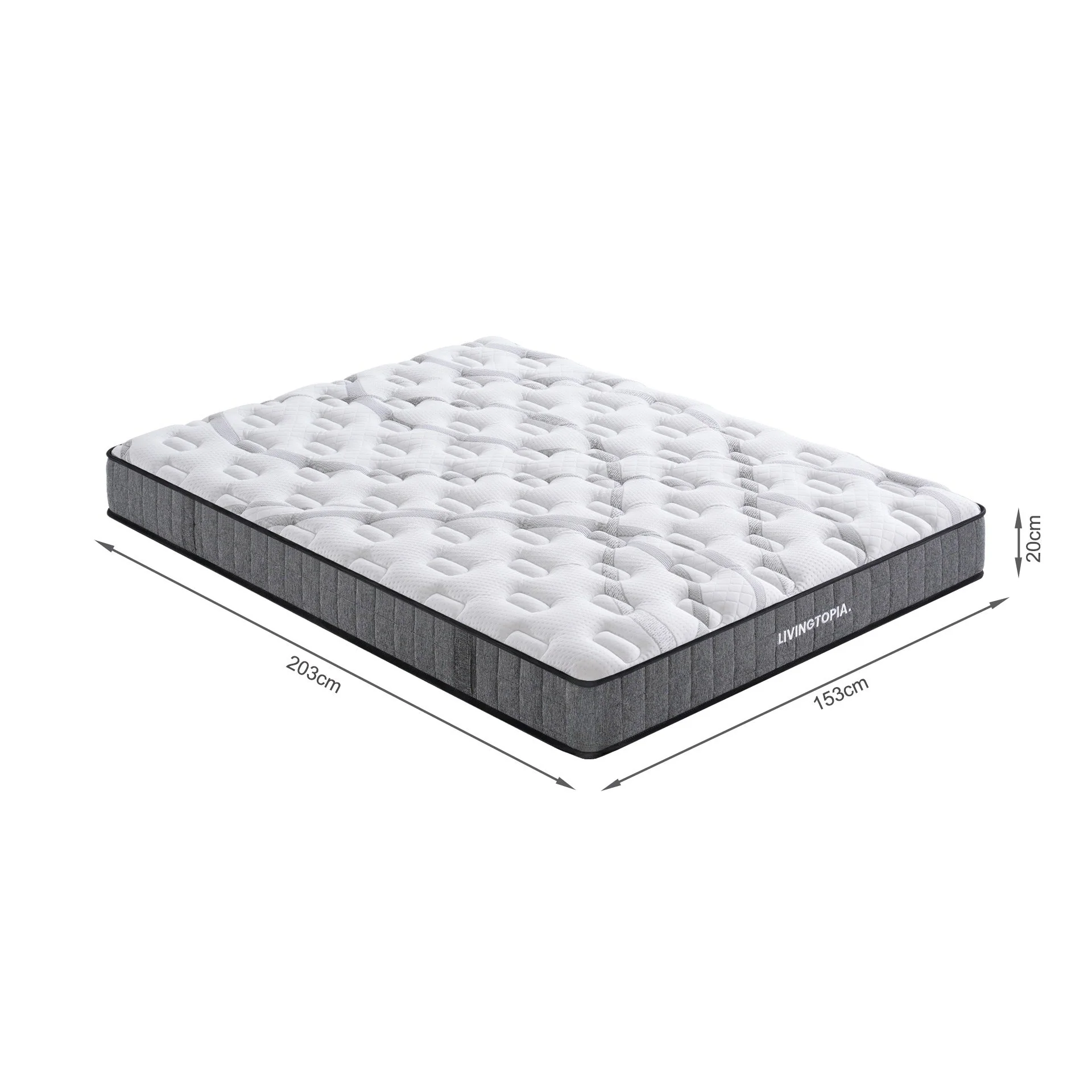 LivingTopia Hybrid Classic Queen Mattress - Image 12