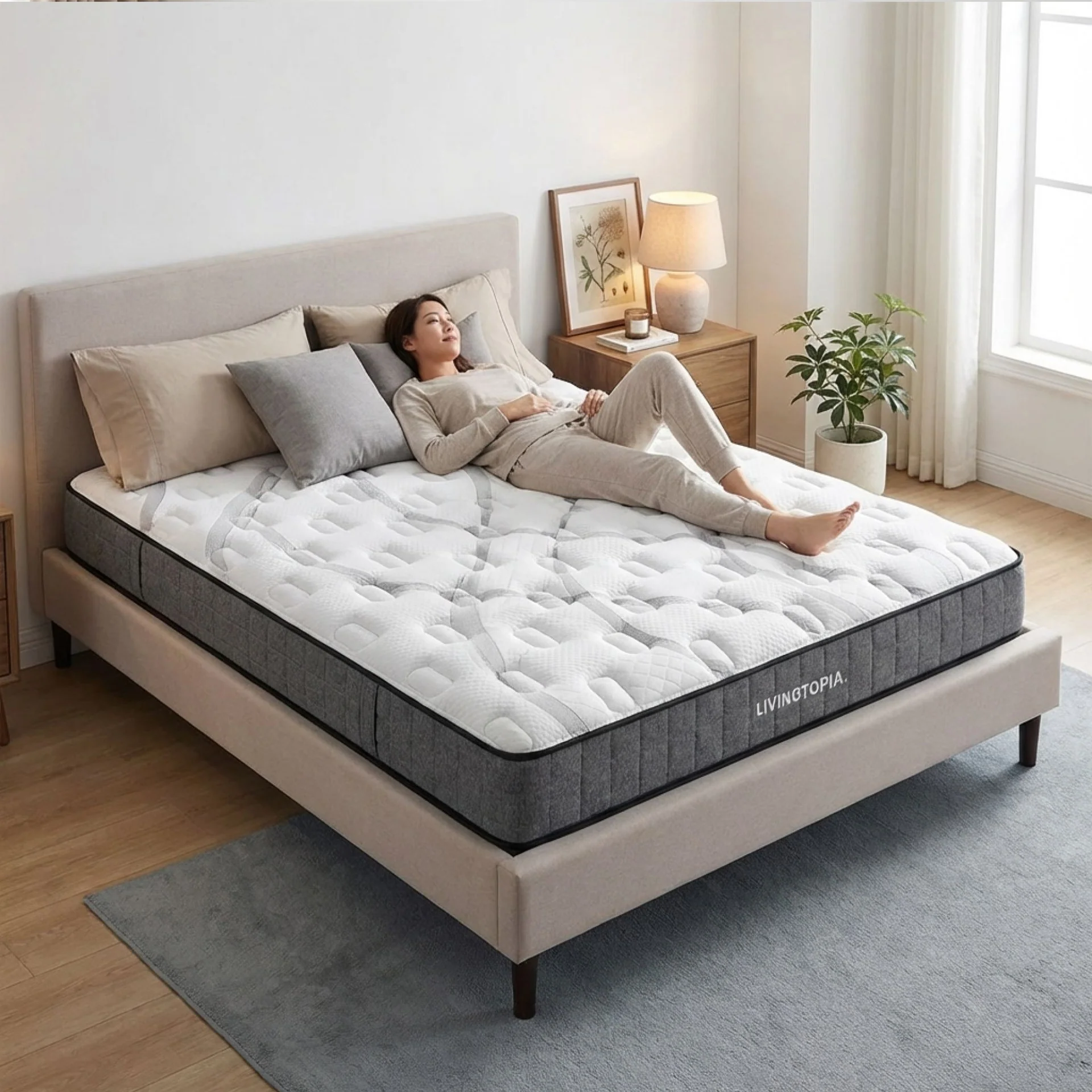 LivingTopia Hybrid Classic Queen Mattress - Image 17