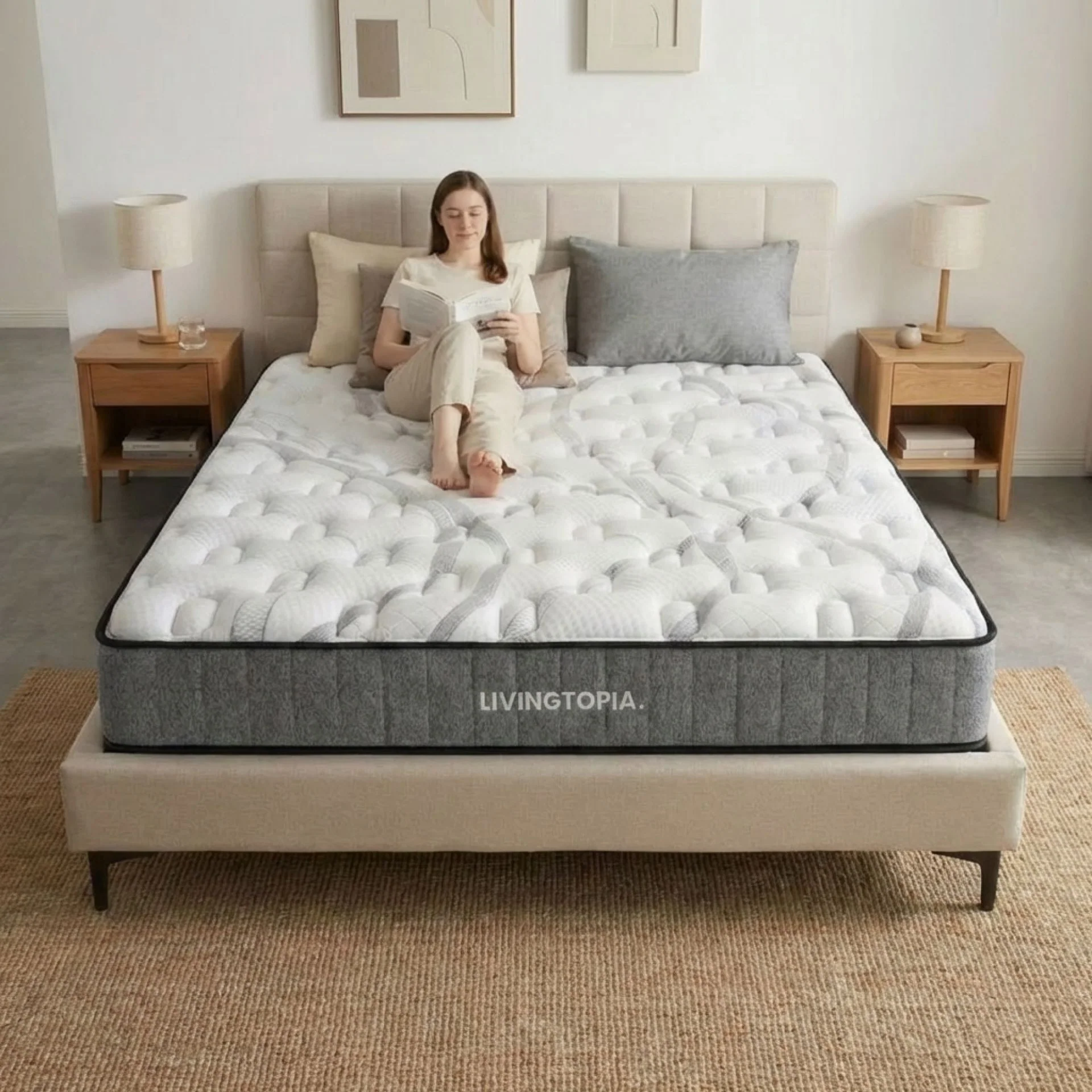 LivingTopia Hybrid Classic Queen Mattress - Image 2