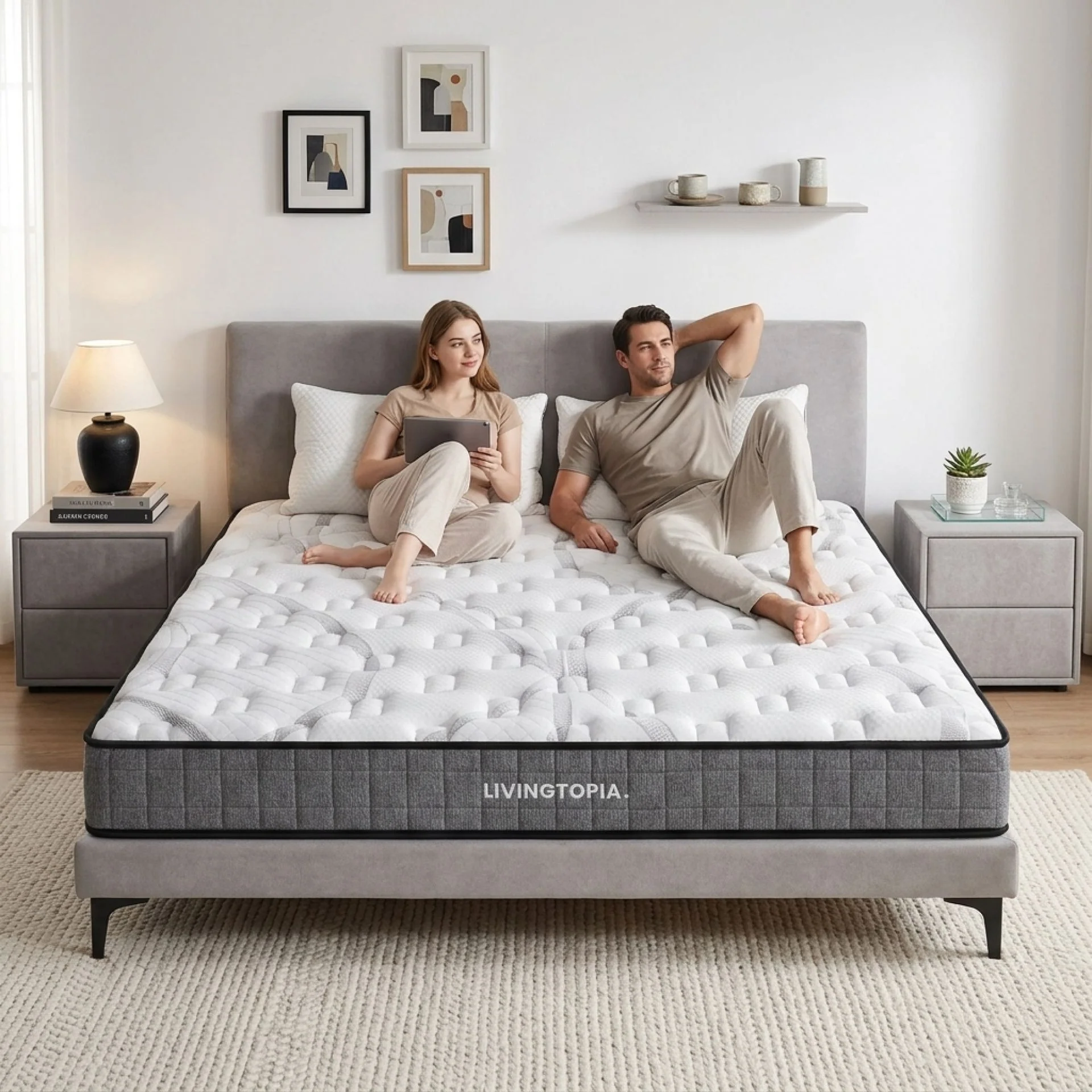 LivingTopia Hybrid Classic Super King Mattress - Image 2